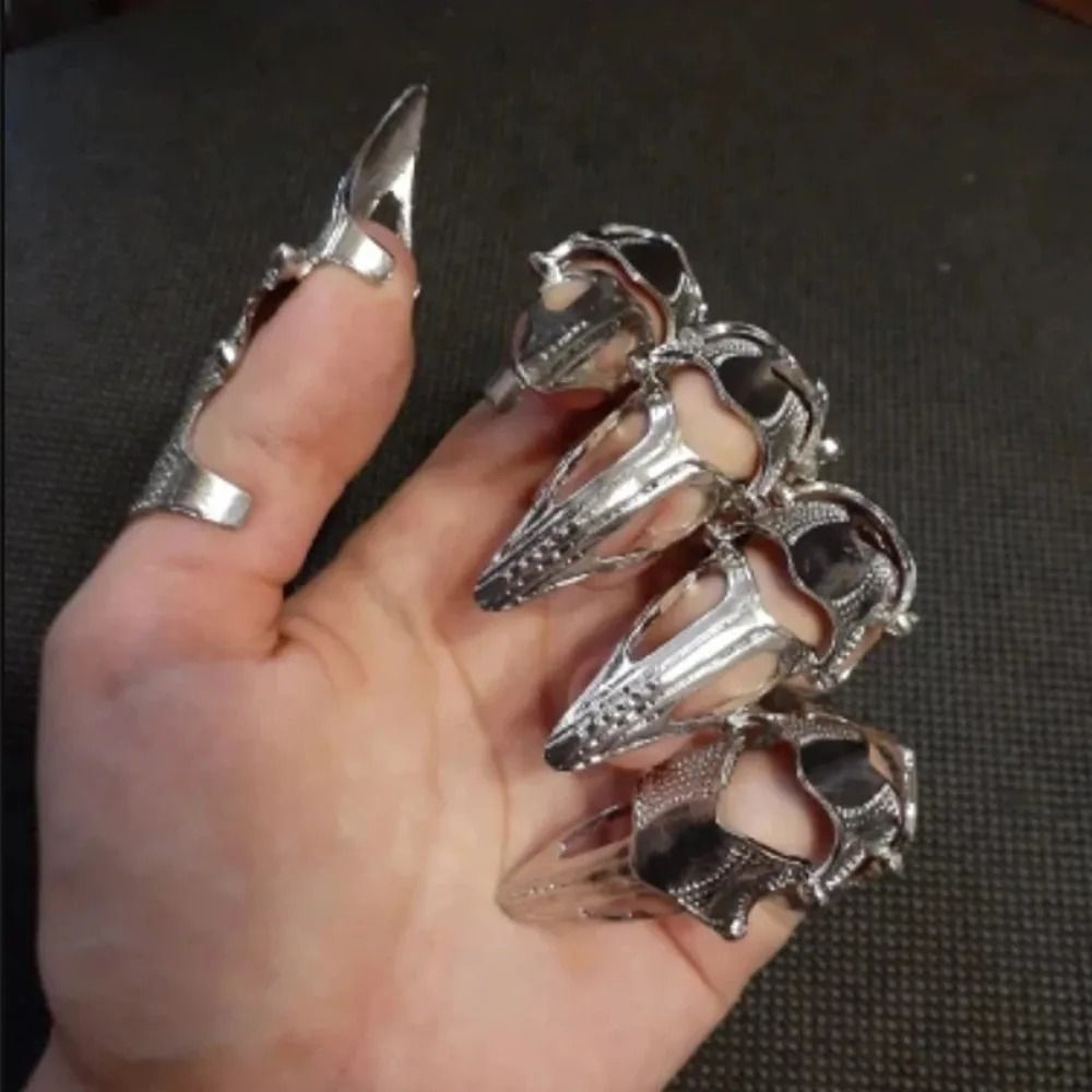 Full Finger Armor Claw Ring Set 2