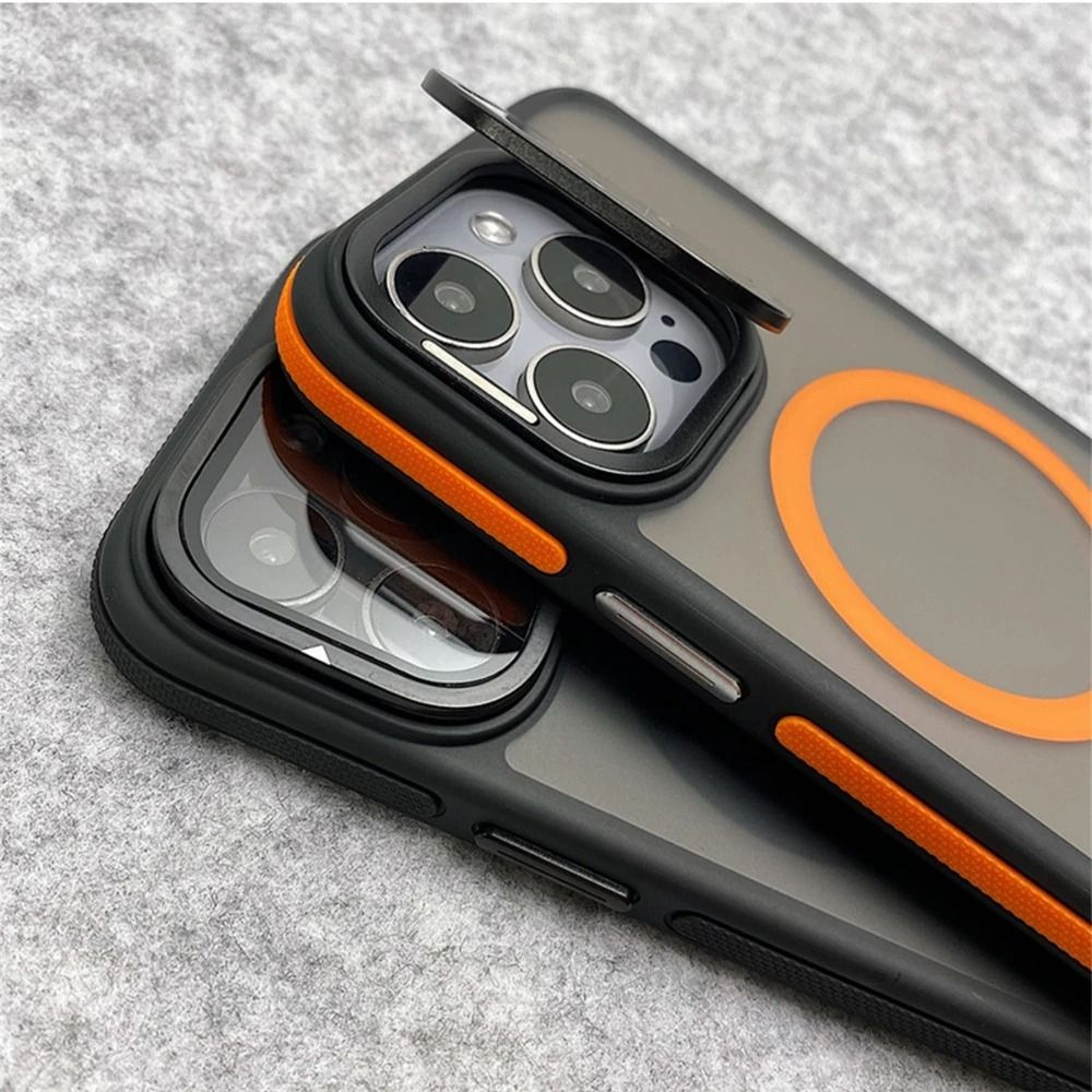Magnetic Matte Clear Phone Case With Glass Camera Protection 6