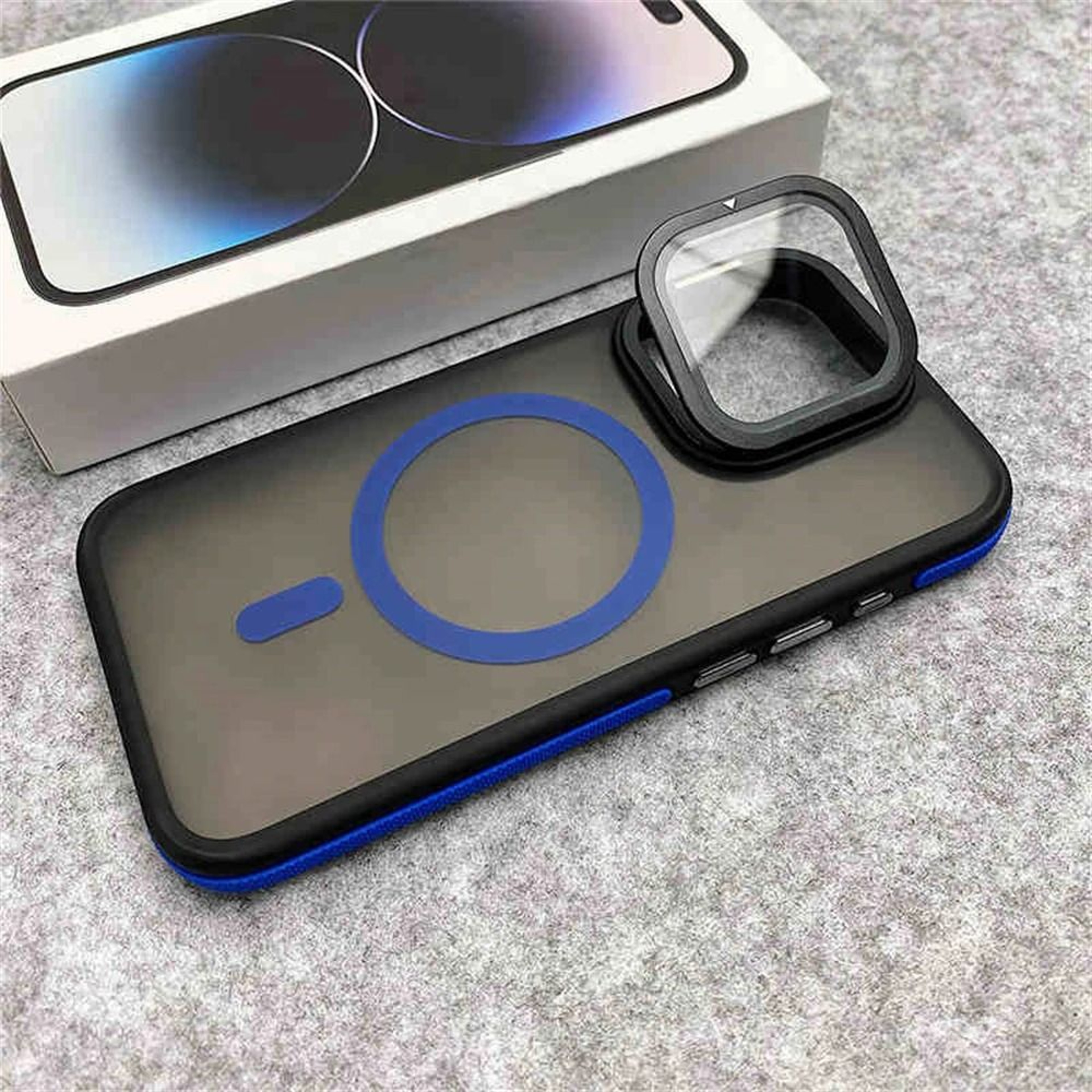 Magnetic Matte Clear Phone Case With Glass Camera Protection 8