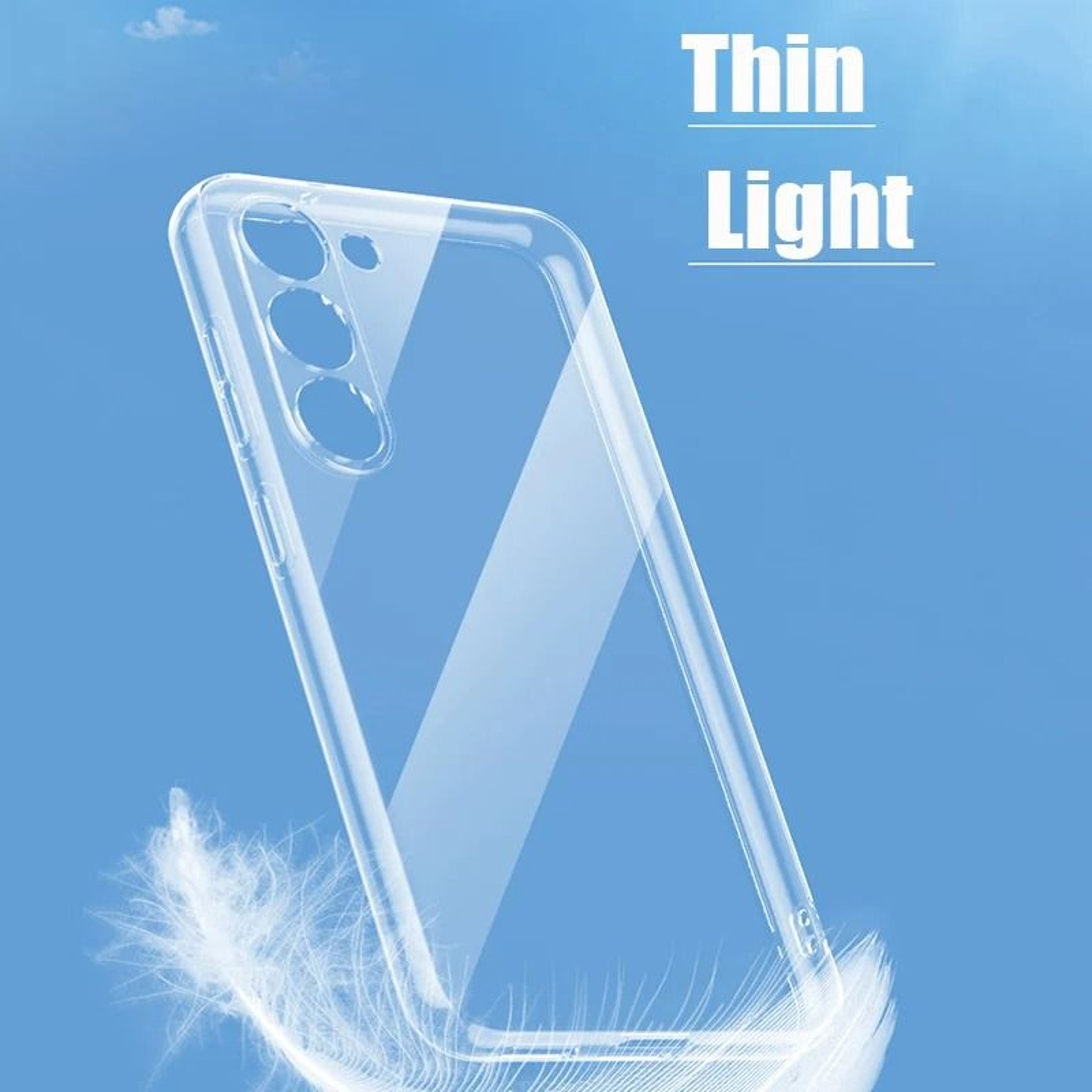 Clear Soft Silicone Phone Case For Samsung Galaxy 3