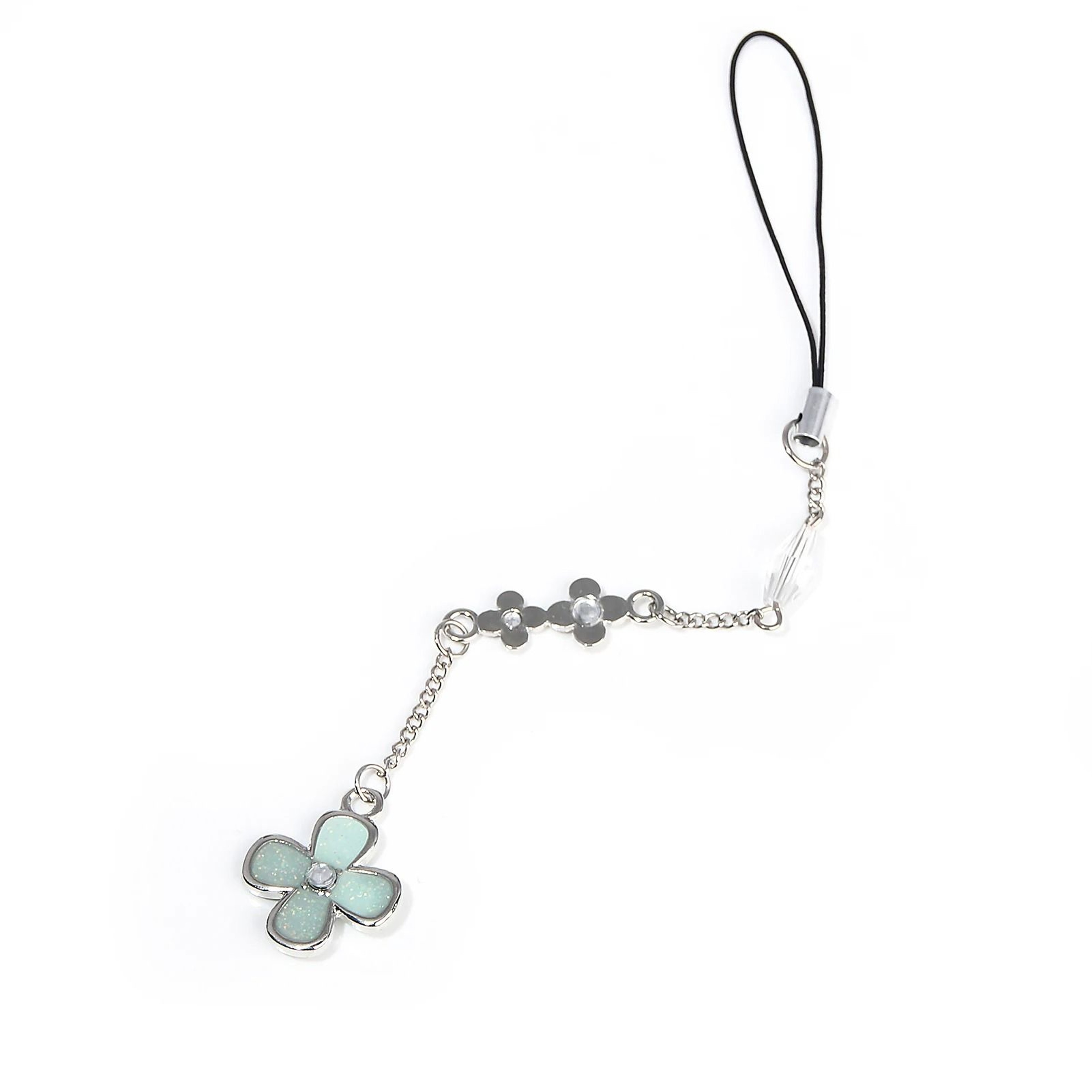 Flower Pendant Phone Charm With Chain Strap 2