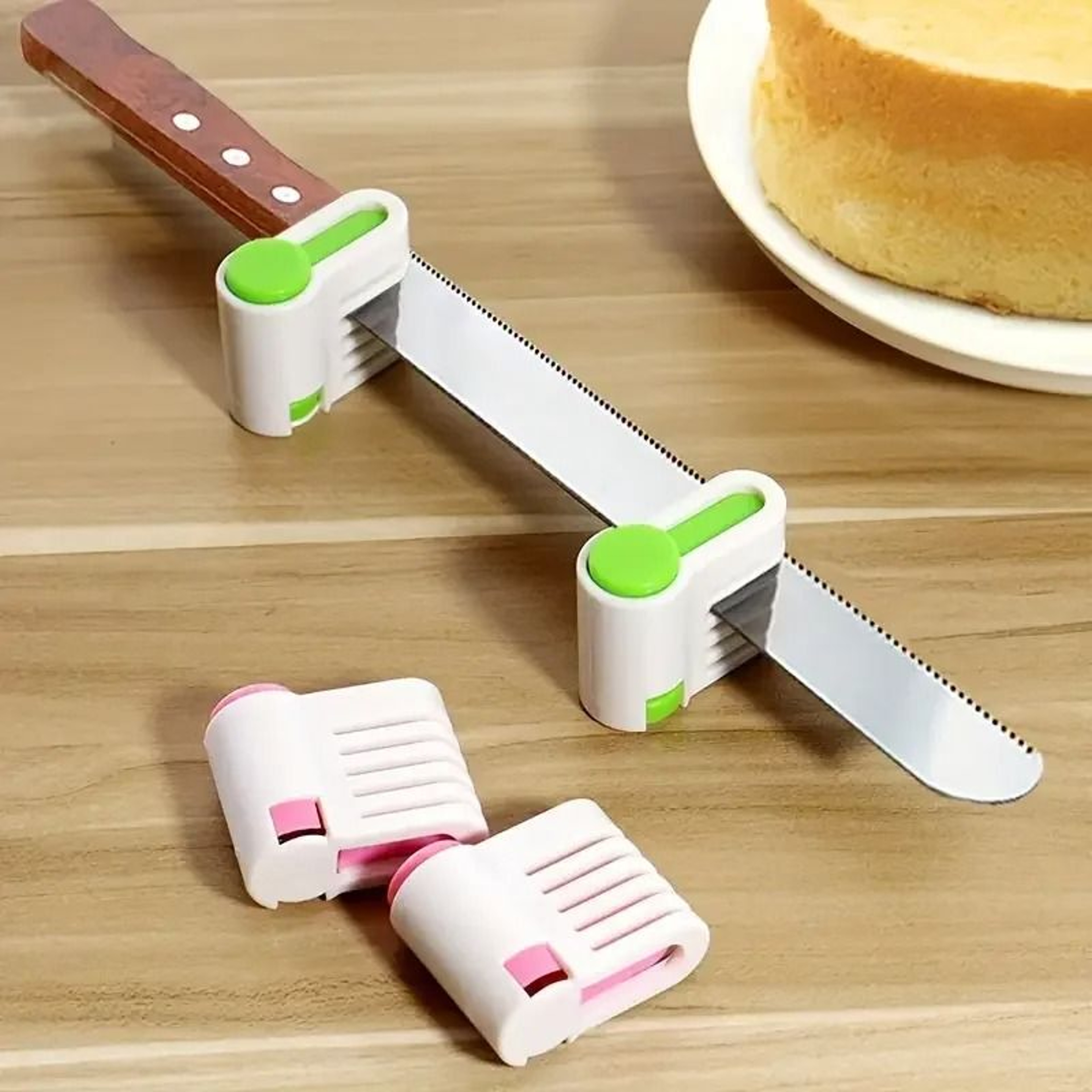 Professional Adjustable Cake Slicer  5Layer Leveler For Even Cake Cutting 6