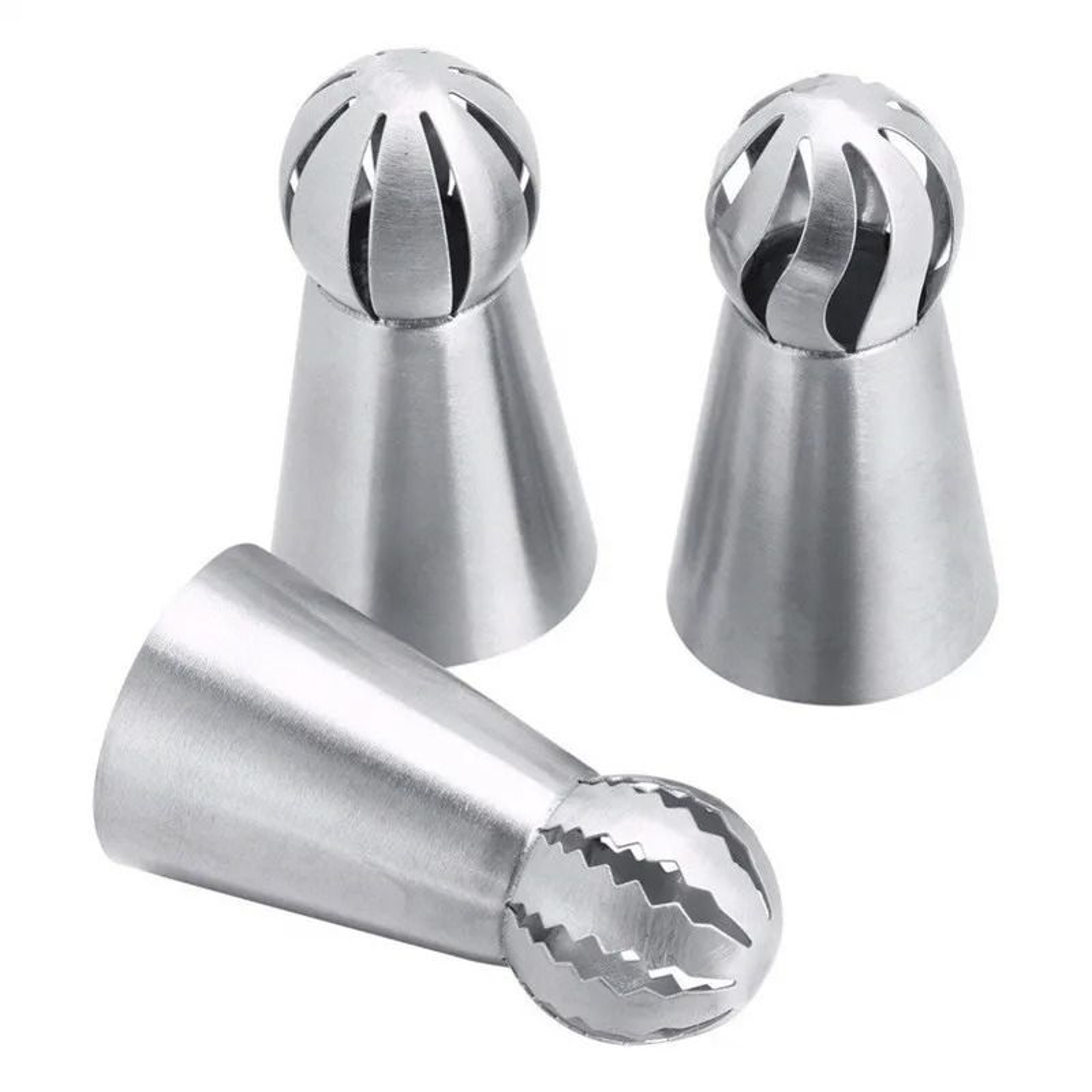 3 Piece Stainless Steel Pastry Icing Nozzles Set 4