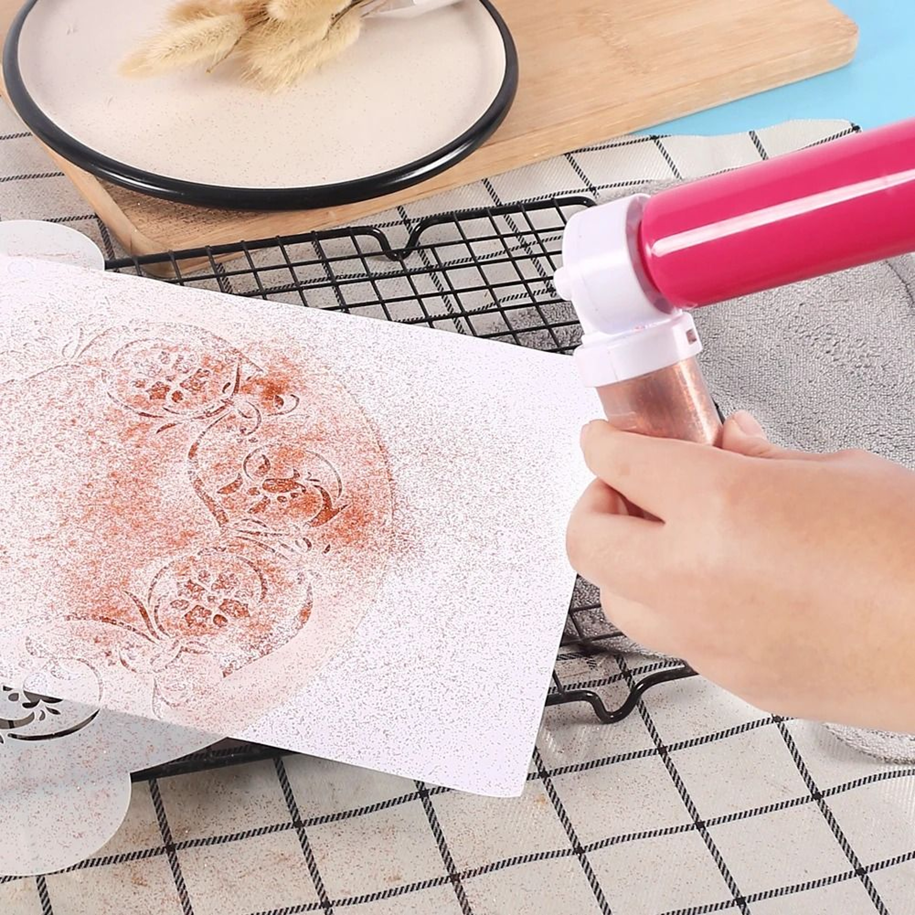 Manual Cake Decorating Airbrush Pump 5