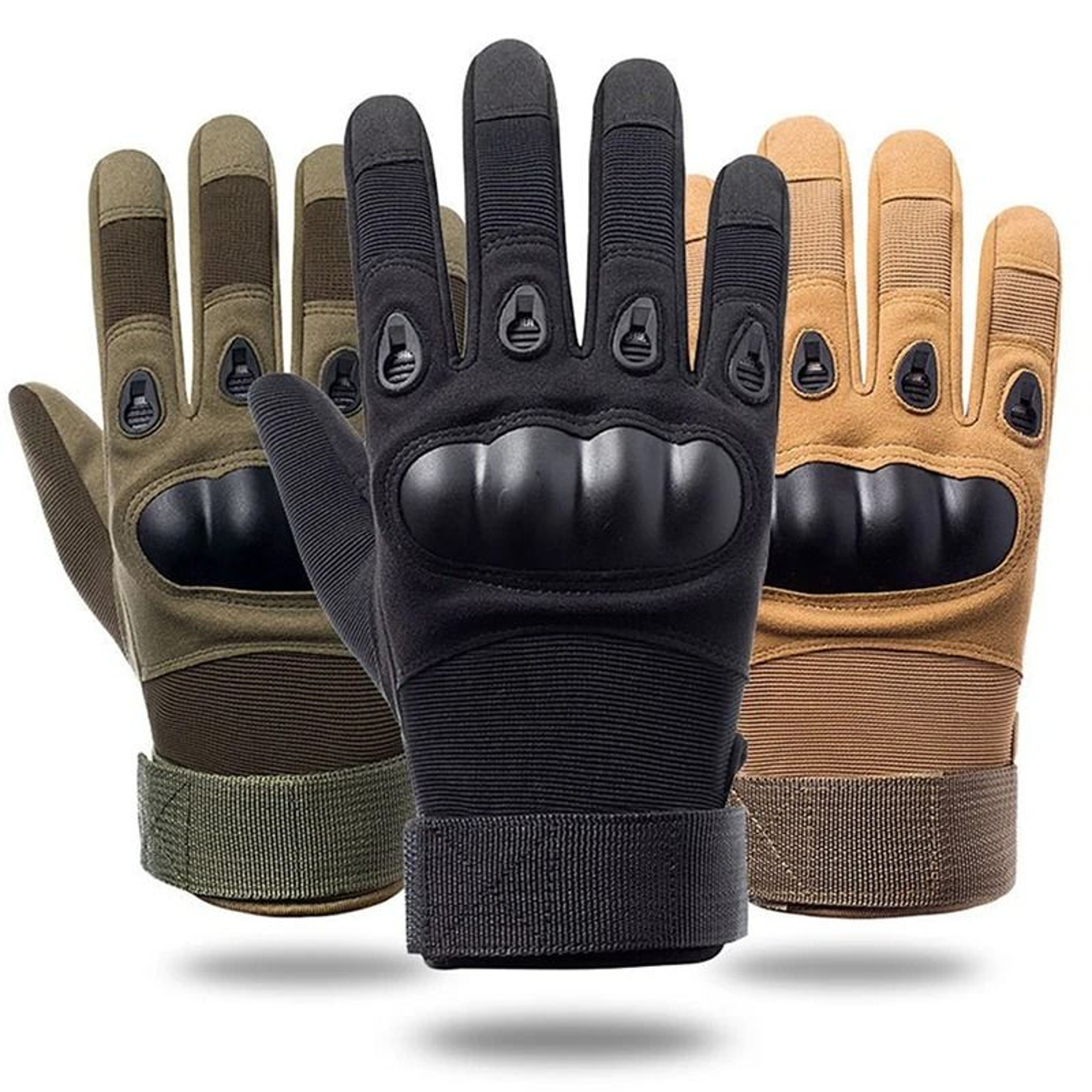 Outdoor Tactical Full Finger Hard Shell Gloves 0