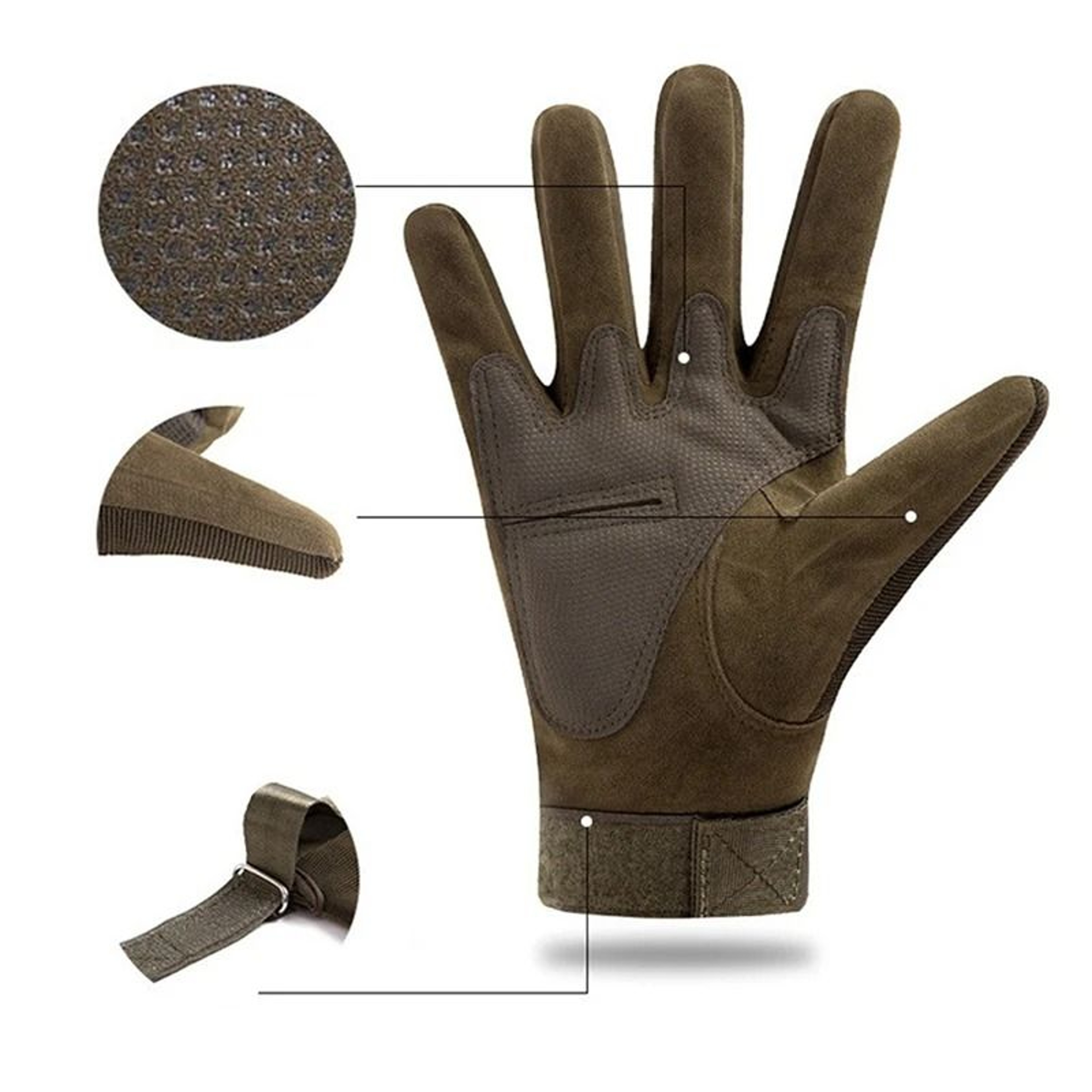 Outdoor Tactical Full Finger Hard Shell Gloves 3