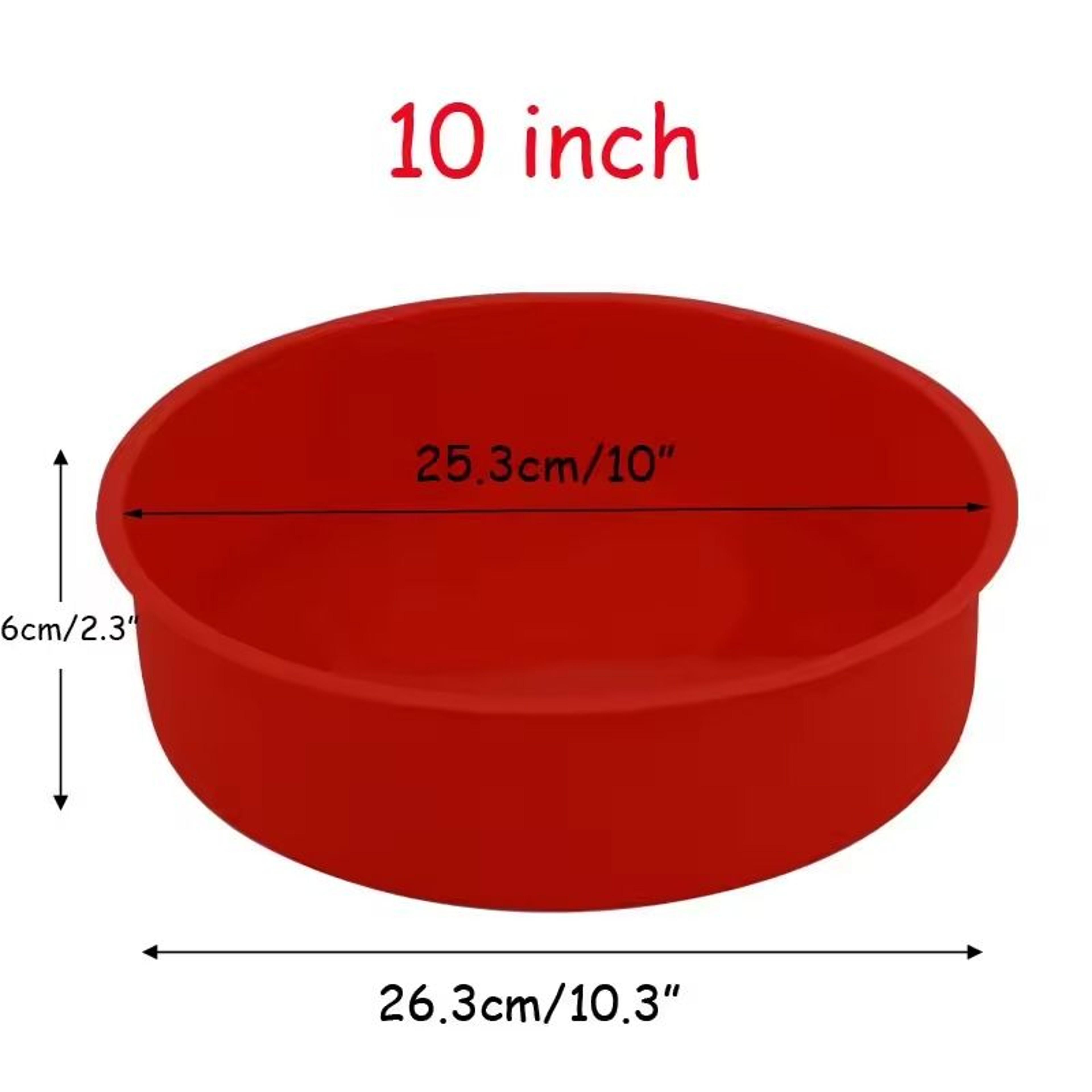 Round Silicone Cake Mold Baking Pan 8