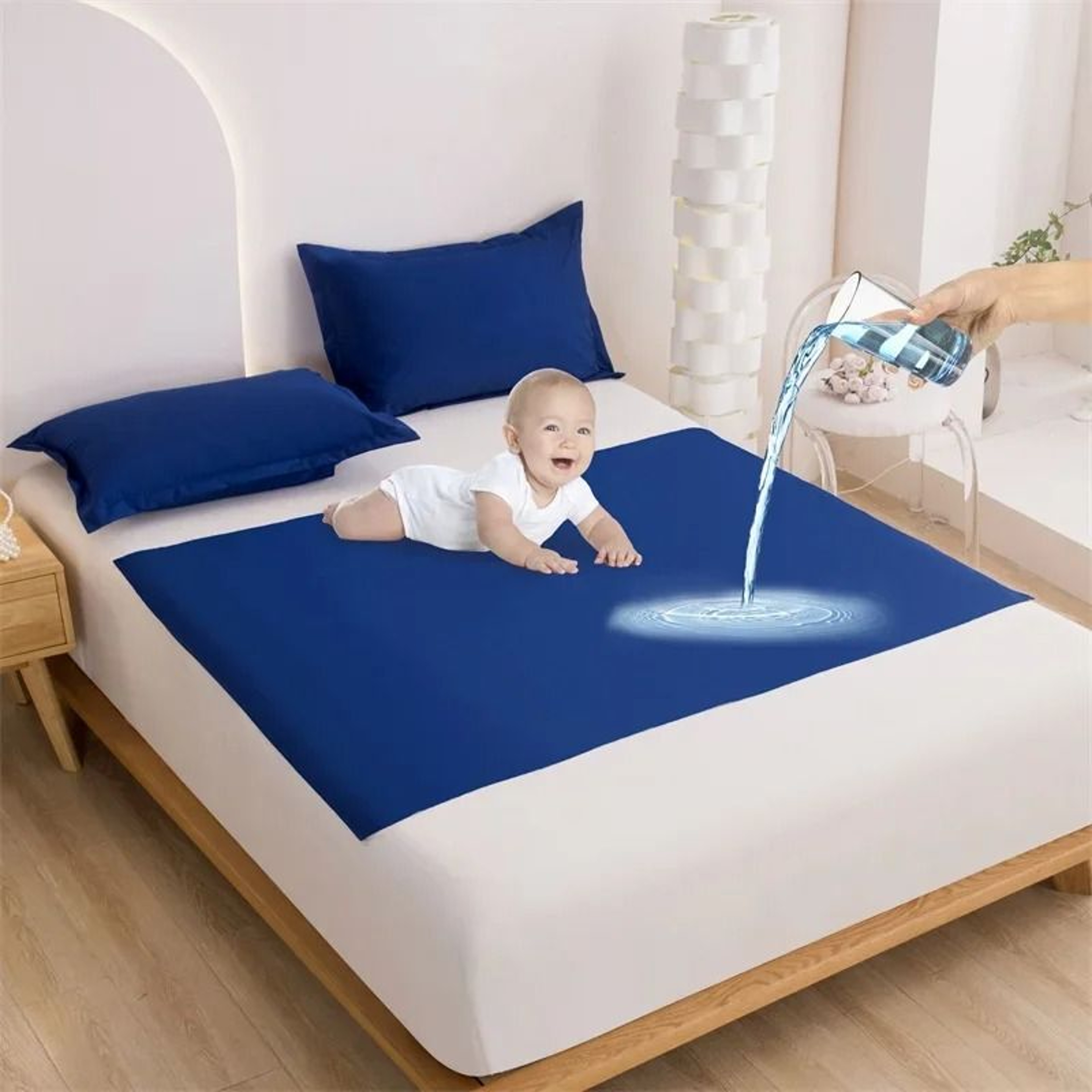 Waterproof TPU Bed Sheet Pad For Mattress Protection For Babies Adults And Spa Use 12