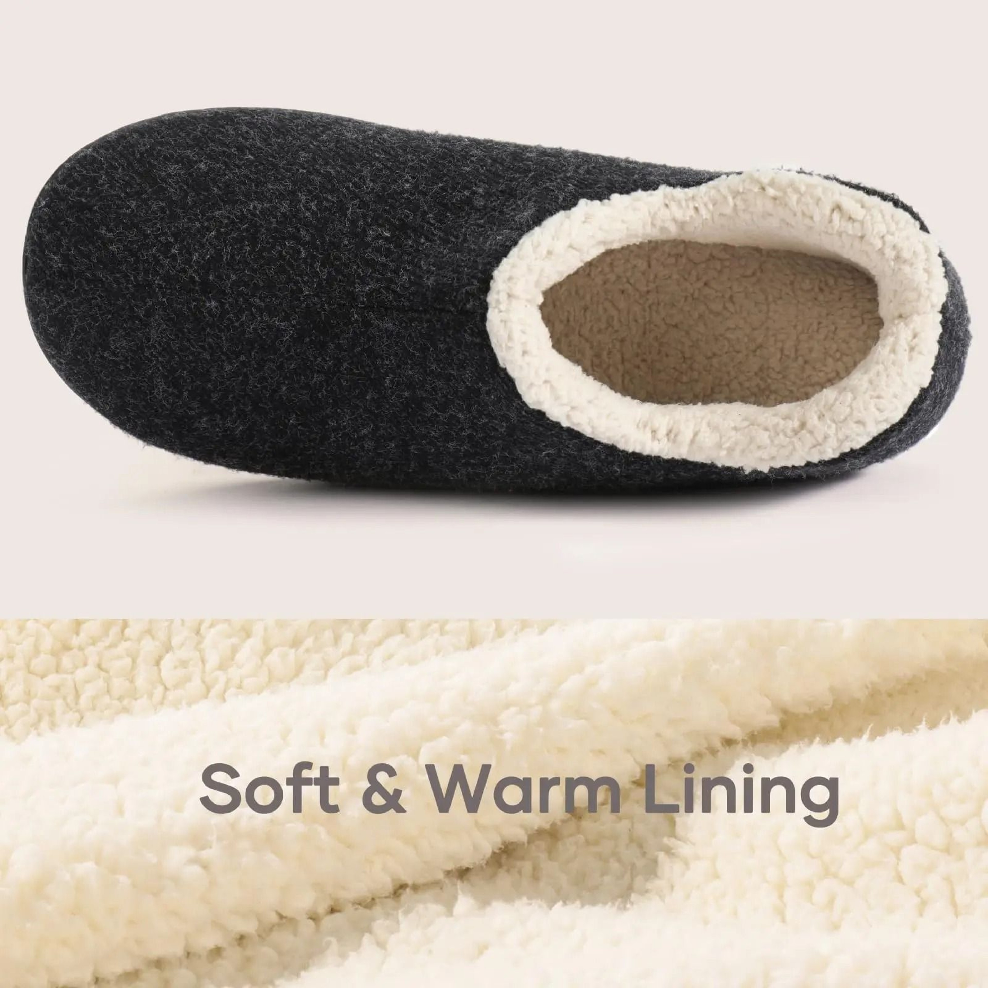 Womens Warm Fuzzy Winter Slippers Soft Fluffy Cotton Indoor Outdoor Shoes With Anti Skid Rubber Sol 5