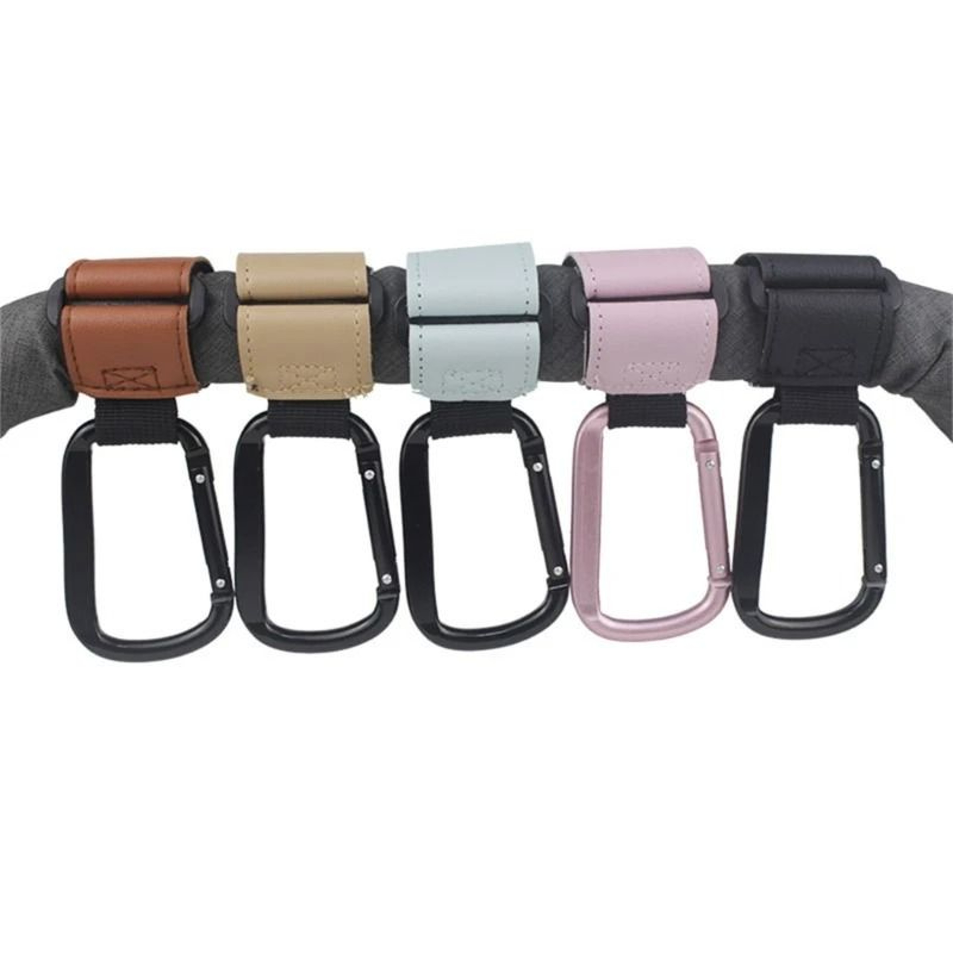 Stroller Hook With PU Leather Strap 0