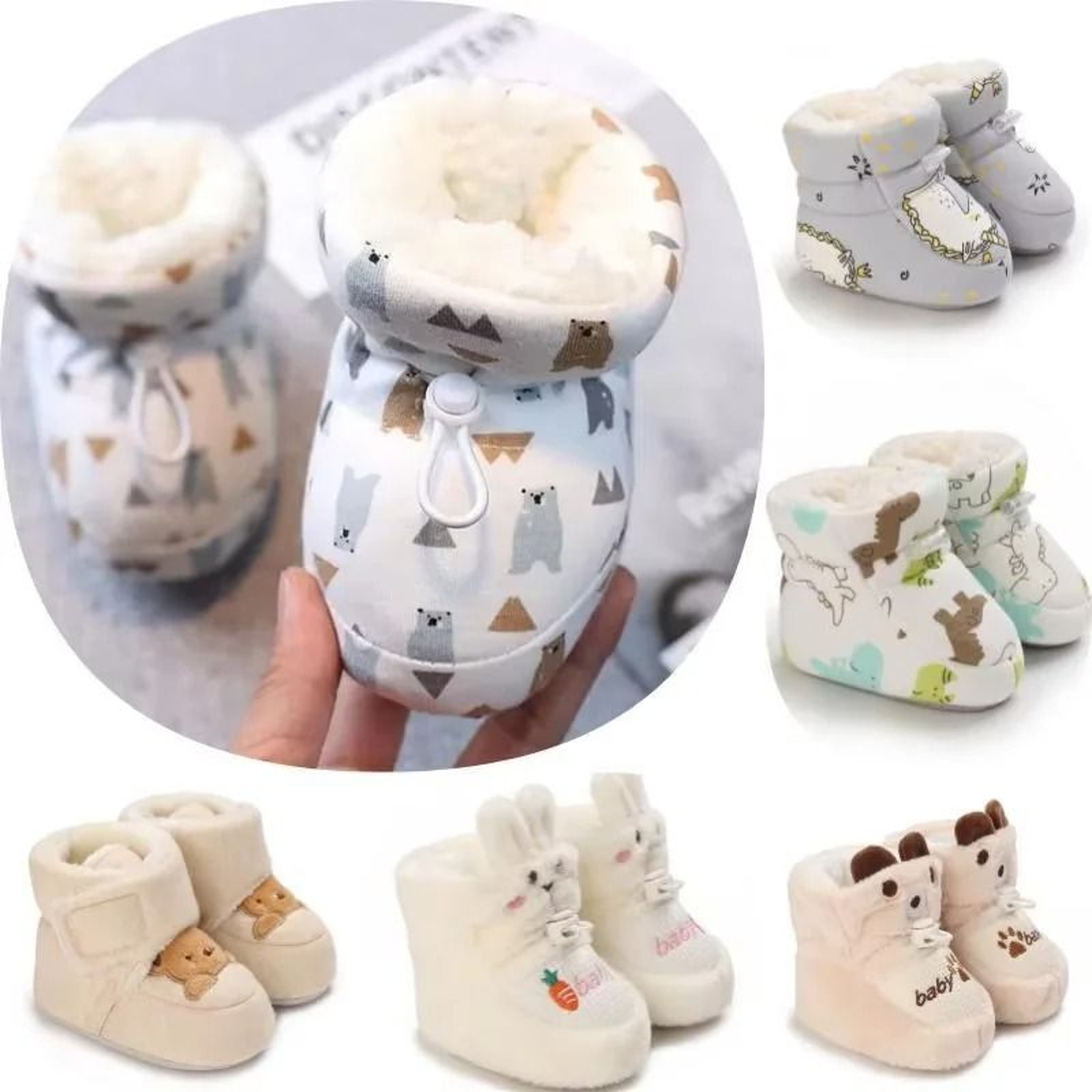 Winter Baby Boots With Soft Anti Slip Sole 0