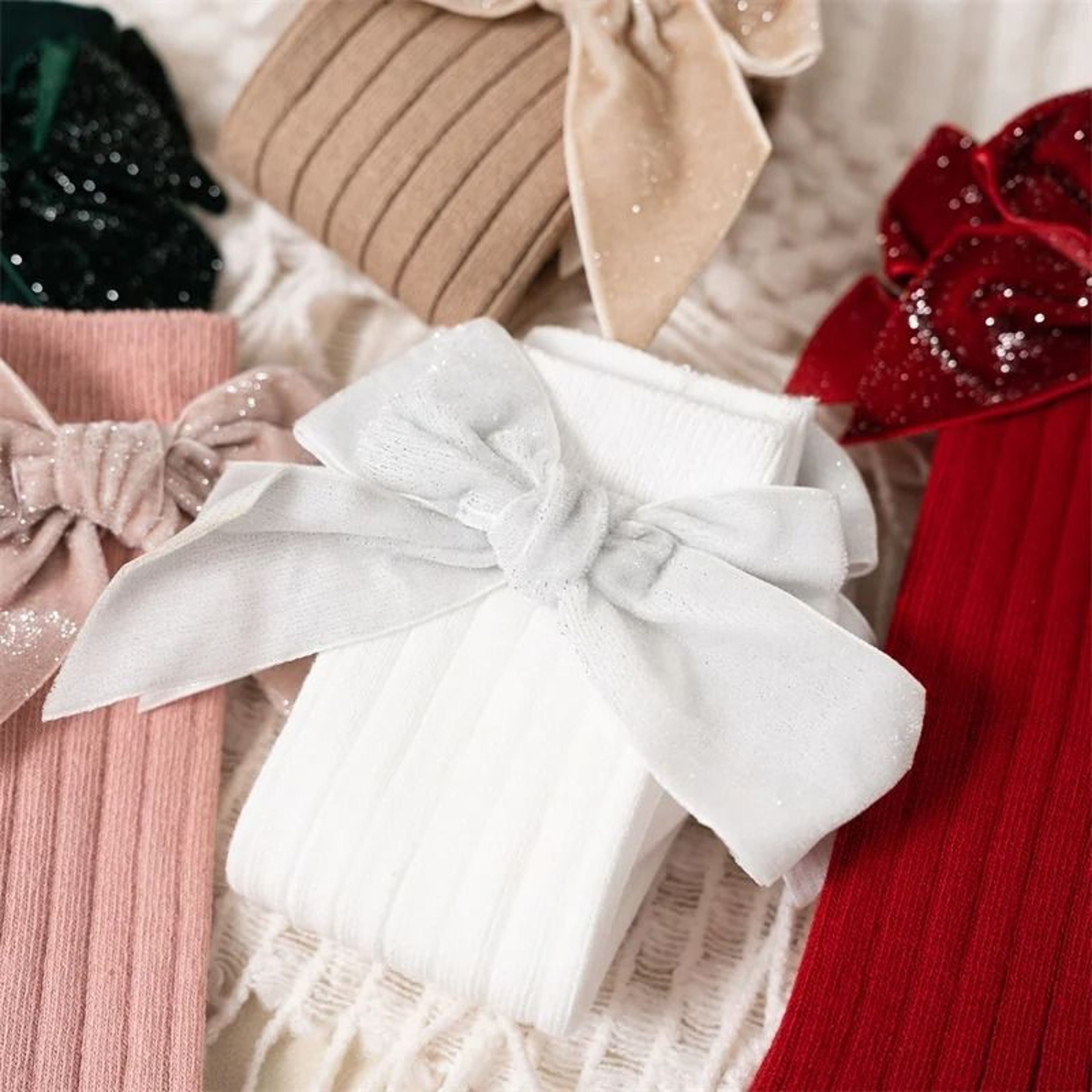 Baby Girls Knee High Bow Socks Soft Cotton Winter And Autumn Kids Socks 5