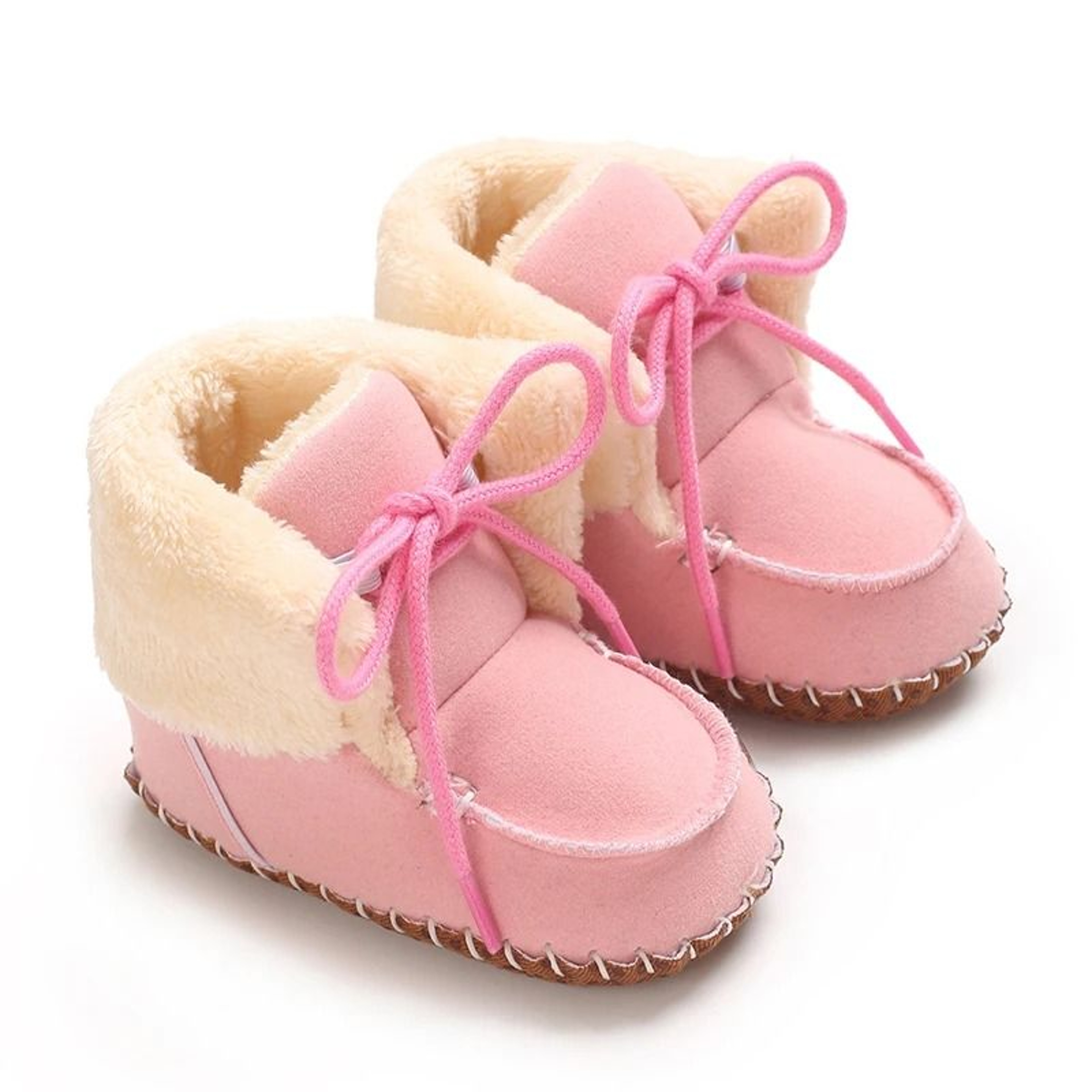Baby Plush Warm Cotton Shoes Soft Soled Non Slip Boots 0 To 18 Months 9