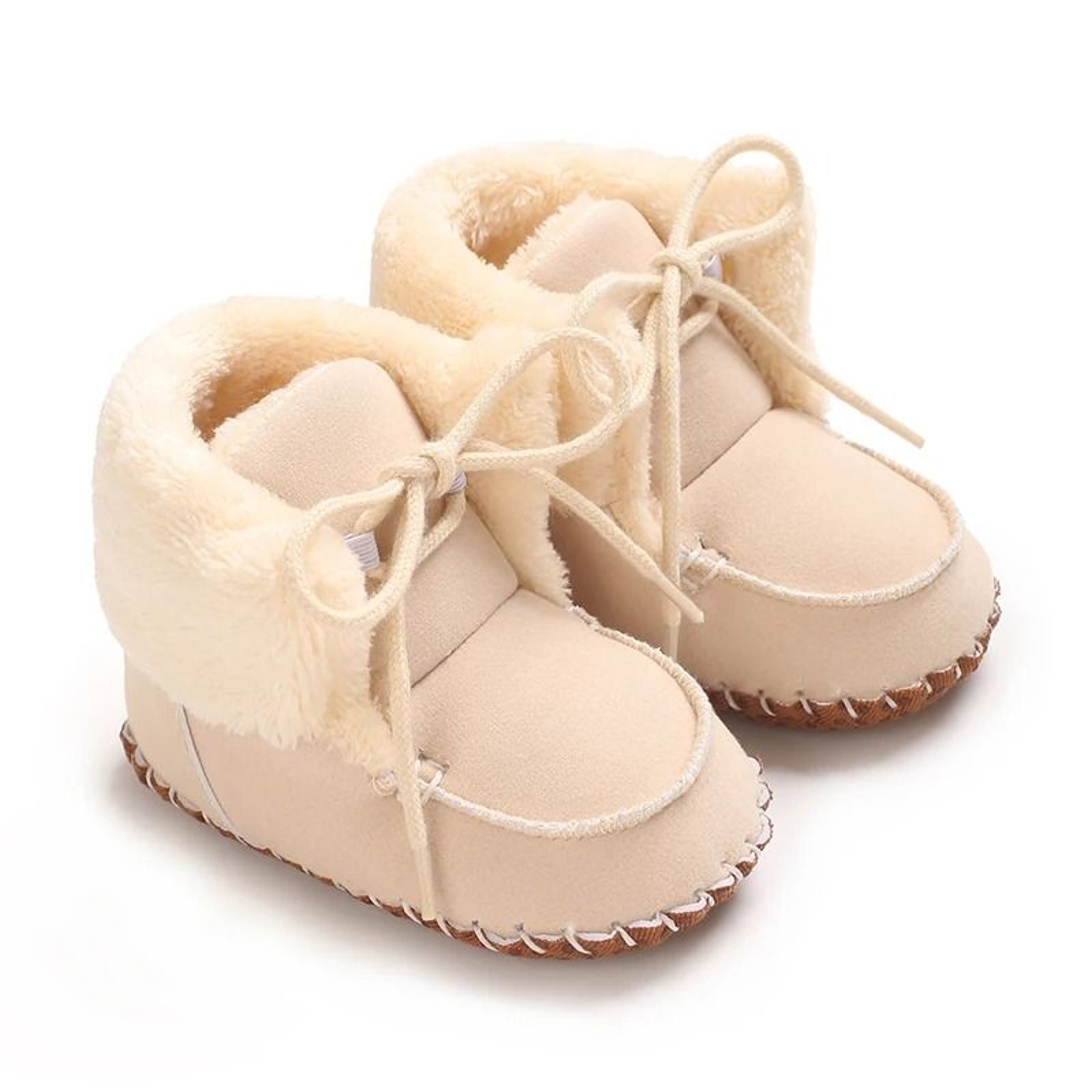 Baby Plush Warm Cotton Shoes Soft Soled Non Slip Boots 0 To 18 Months 6