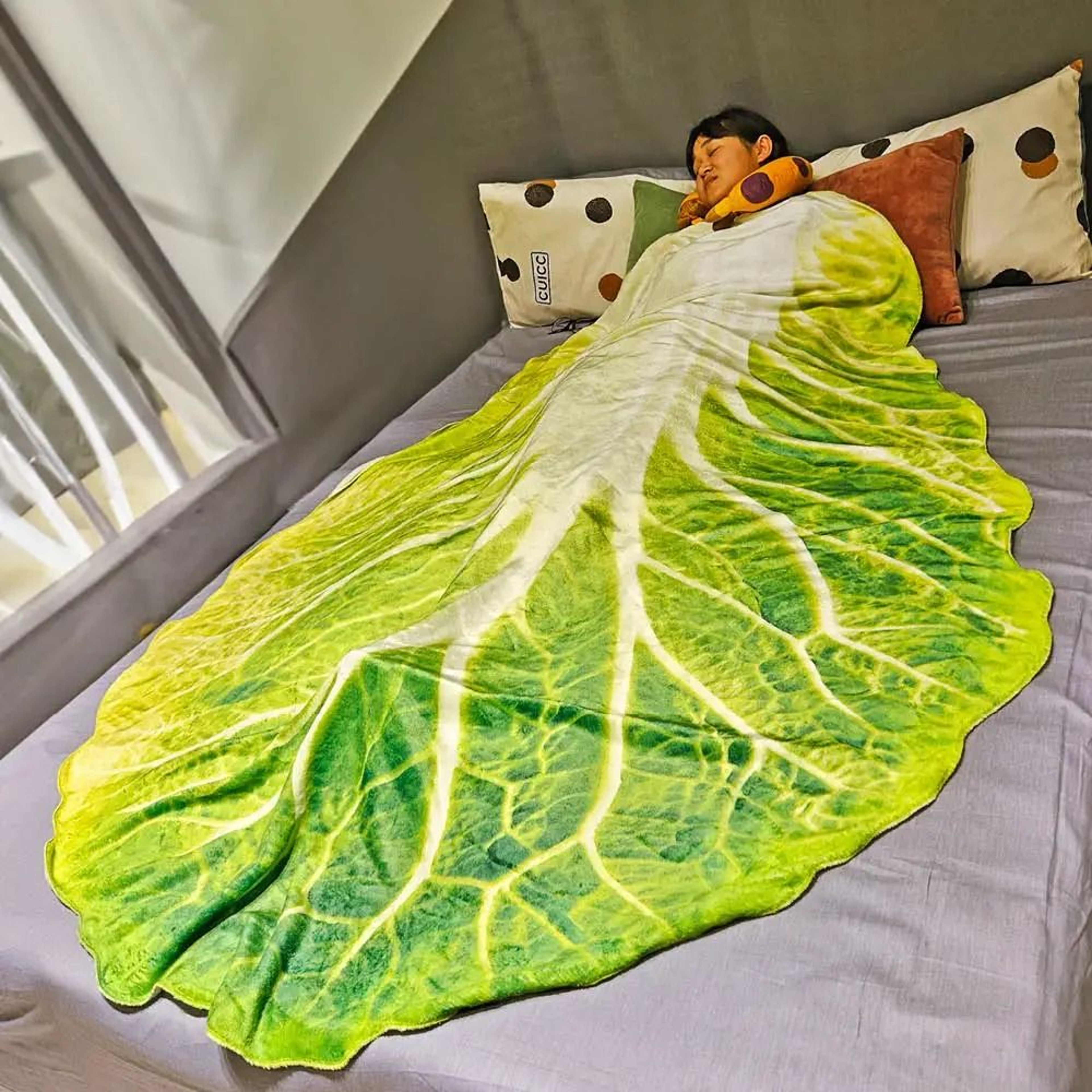 Double Sided Flannel Cabbage Blanket 0