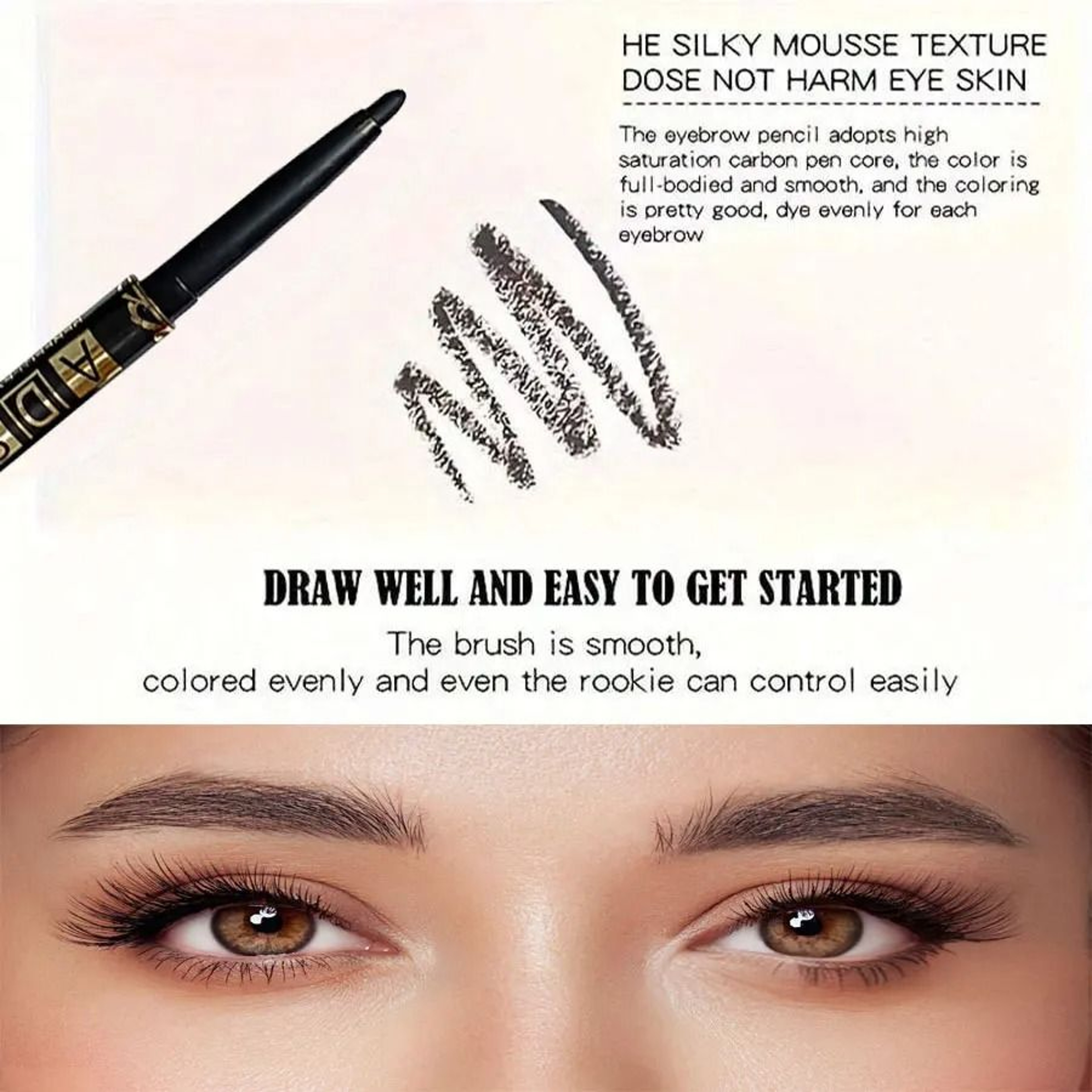 Waterproof Long Lasting Black Eyeliner Pencil 3