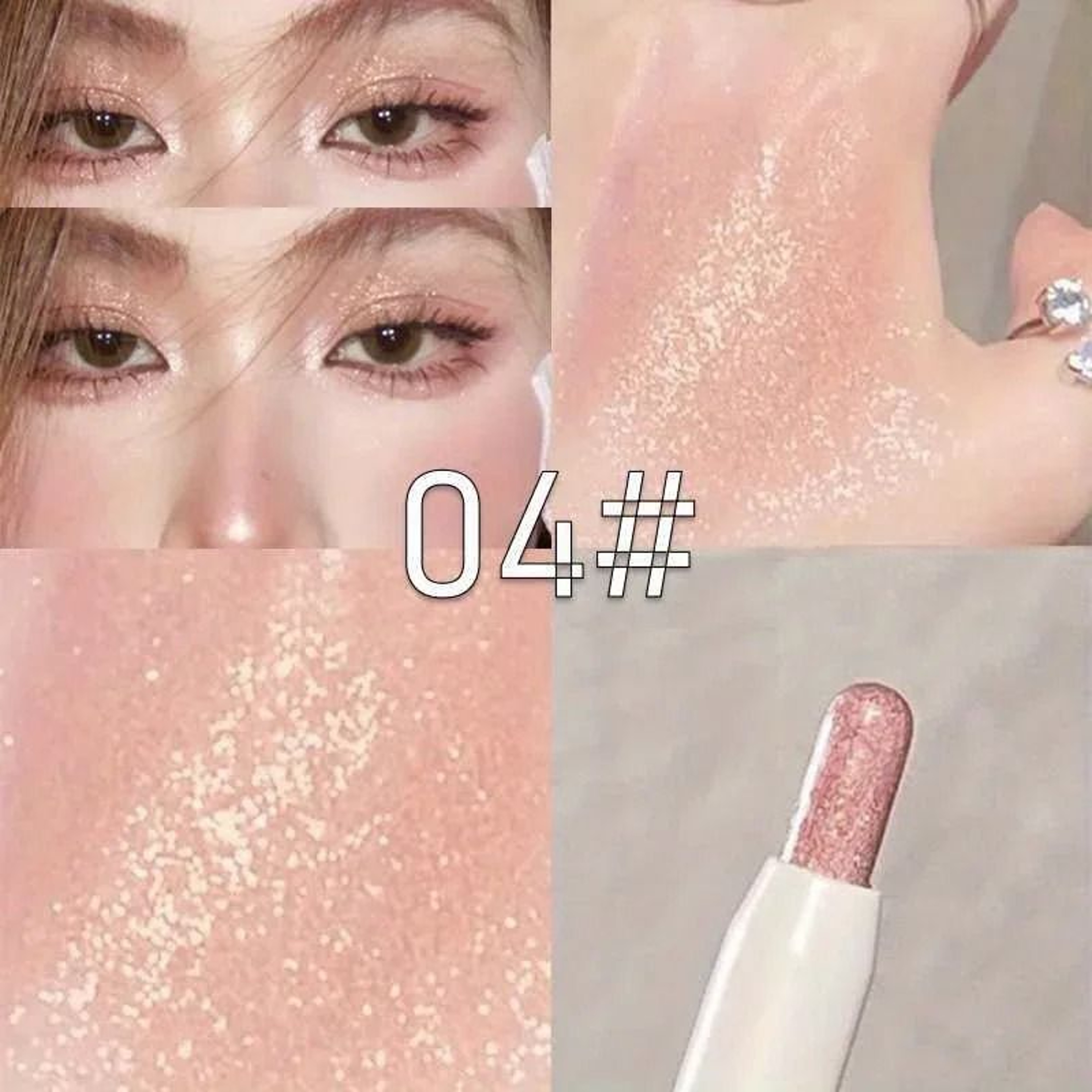 Diamond White Eyelid Highlighter Pen Glitter Eyeshadow Stick 9