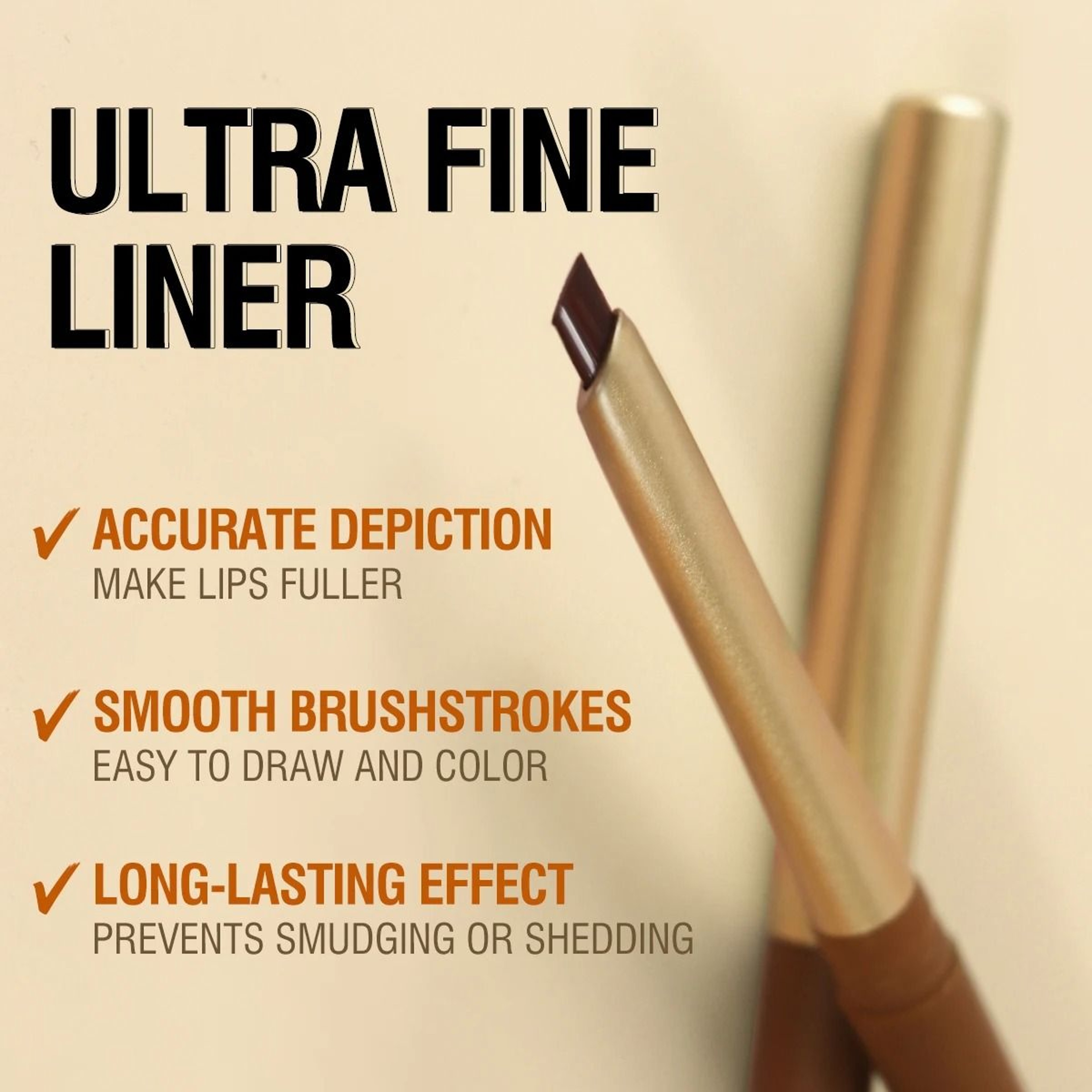 Matte 6 Color Lip Liner Pencil Set Long Lasting Nude And Brown Shades 4
