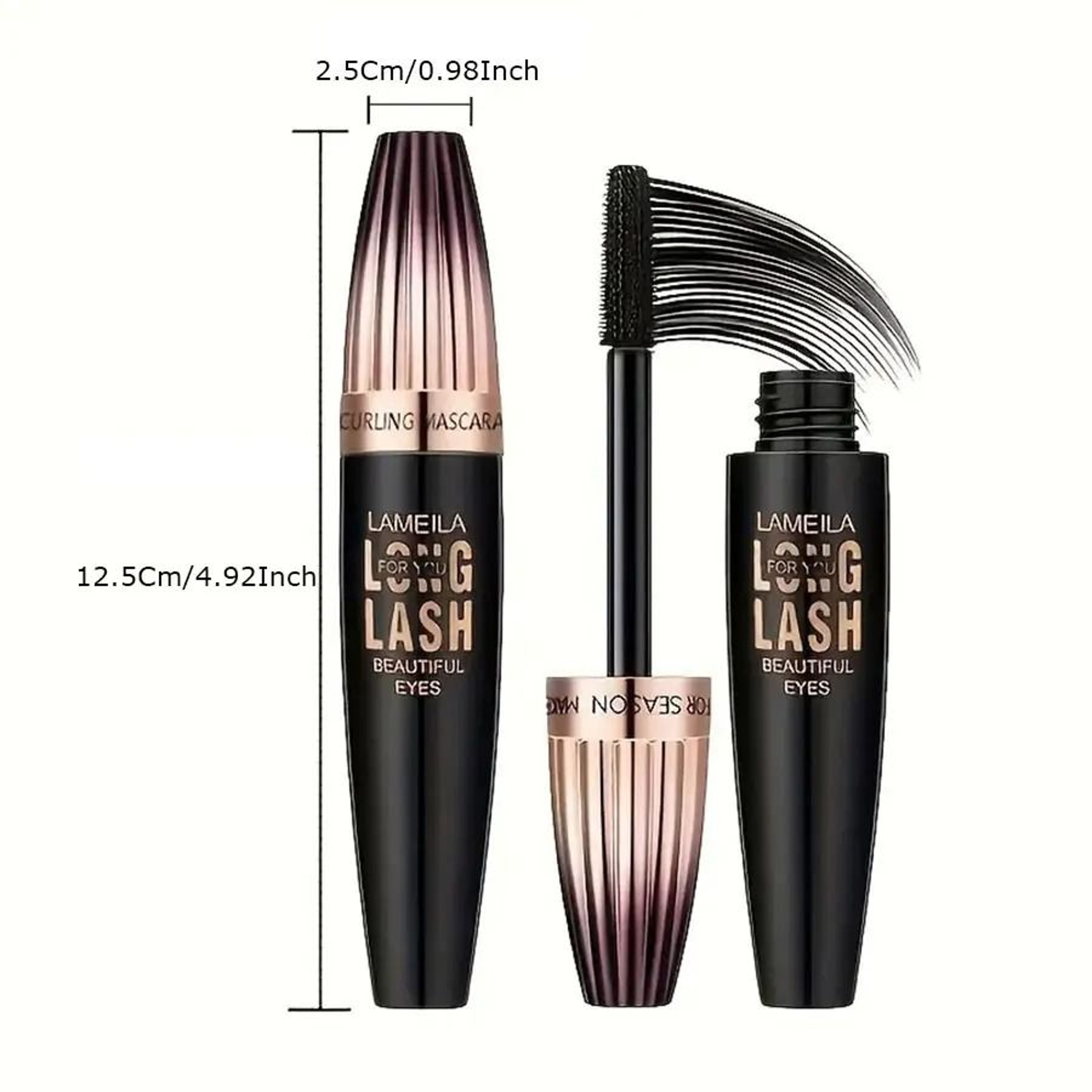 4D Waterproof Mascara Thick Long Curling Smudge Proof 4
