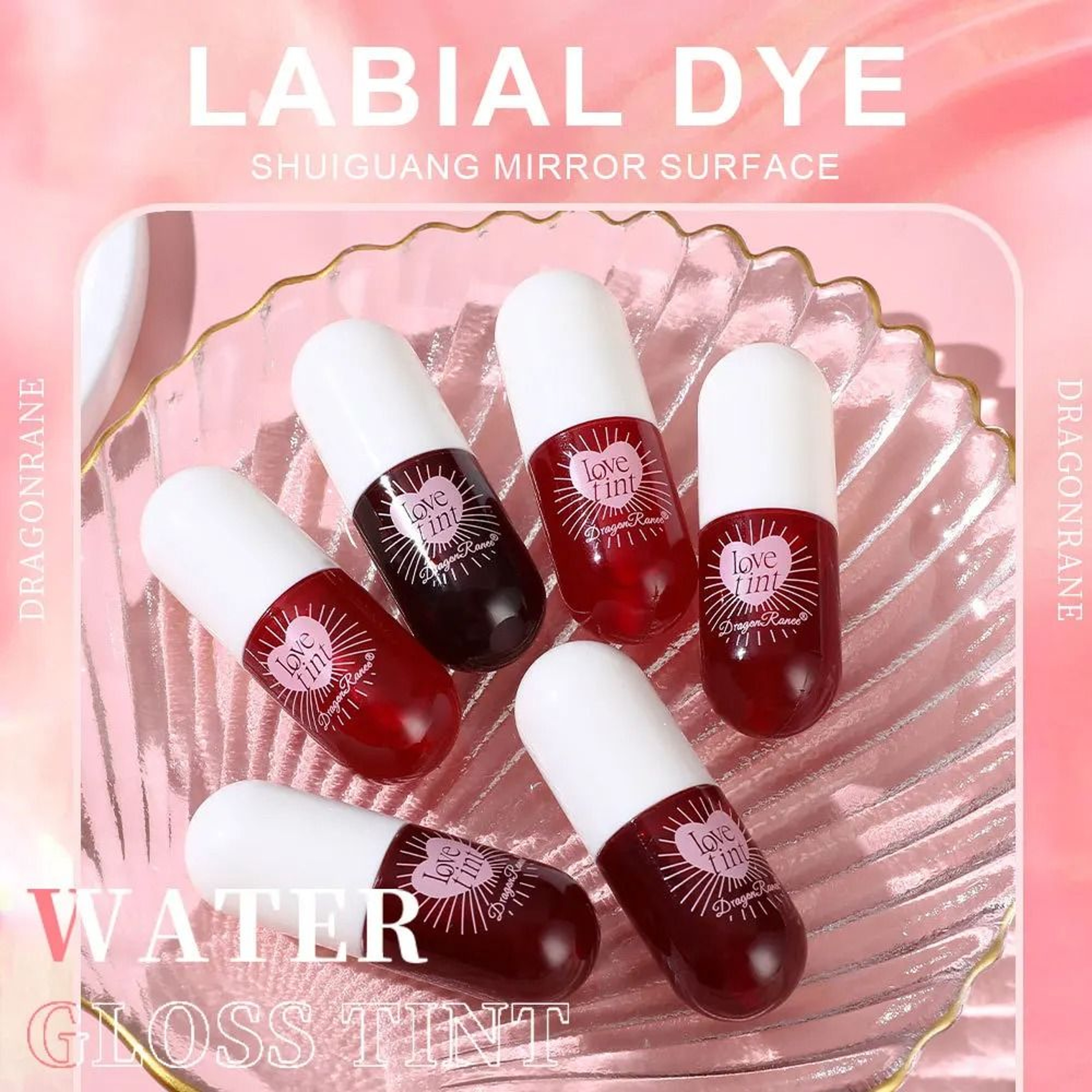 Liquid Lip Dye Waterproof Non Stick Glossy Tint 6 Colors 3