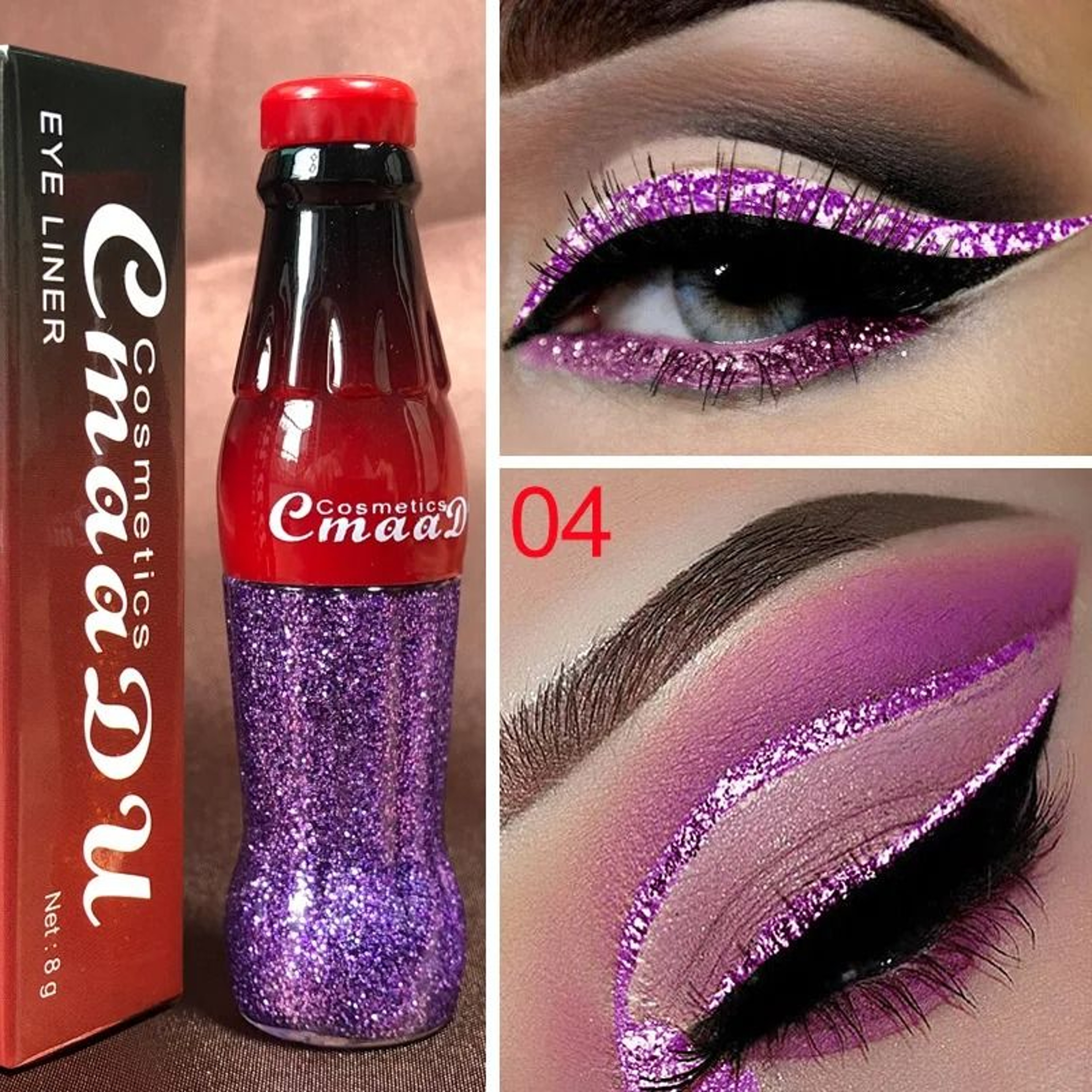 Waterproof Glitter Eyeliner Long Lasting Shimmer Eye Makeup 11