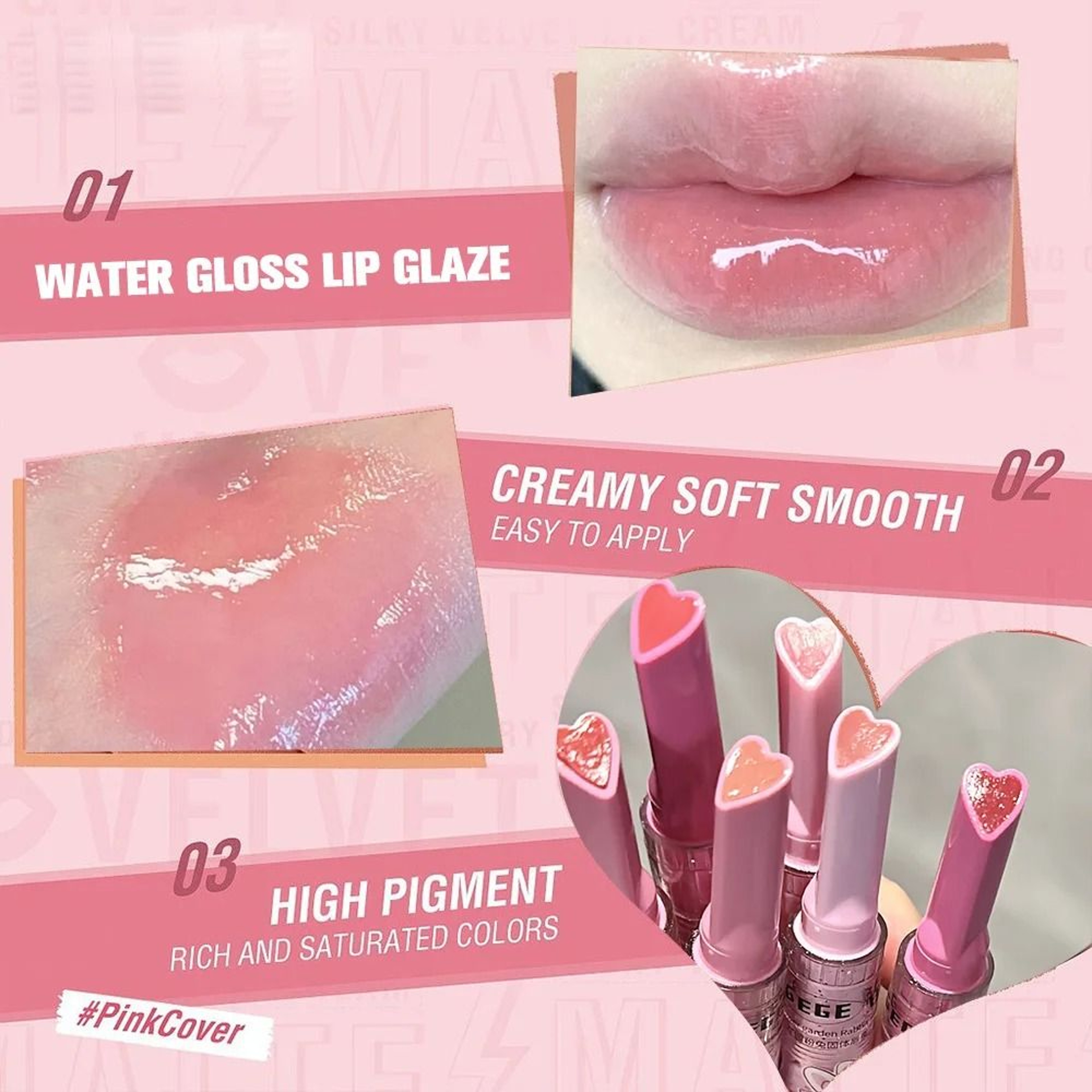 Garden Pink Rabbit Lip Gloss Balm 3