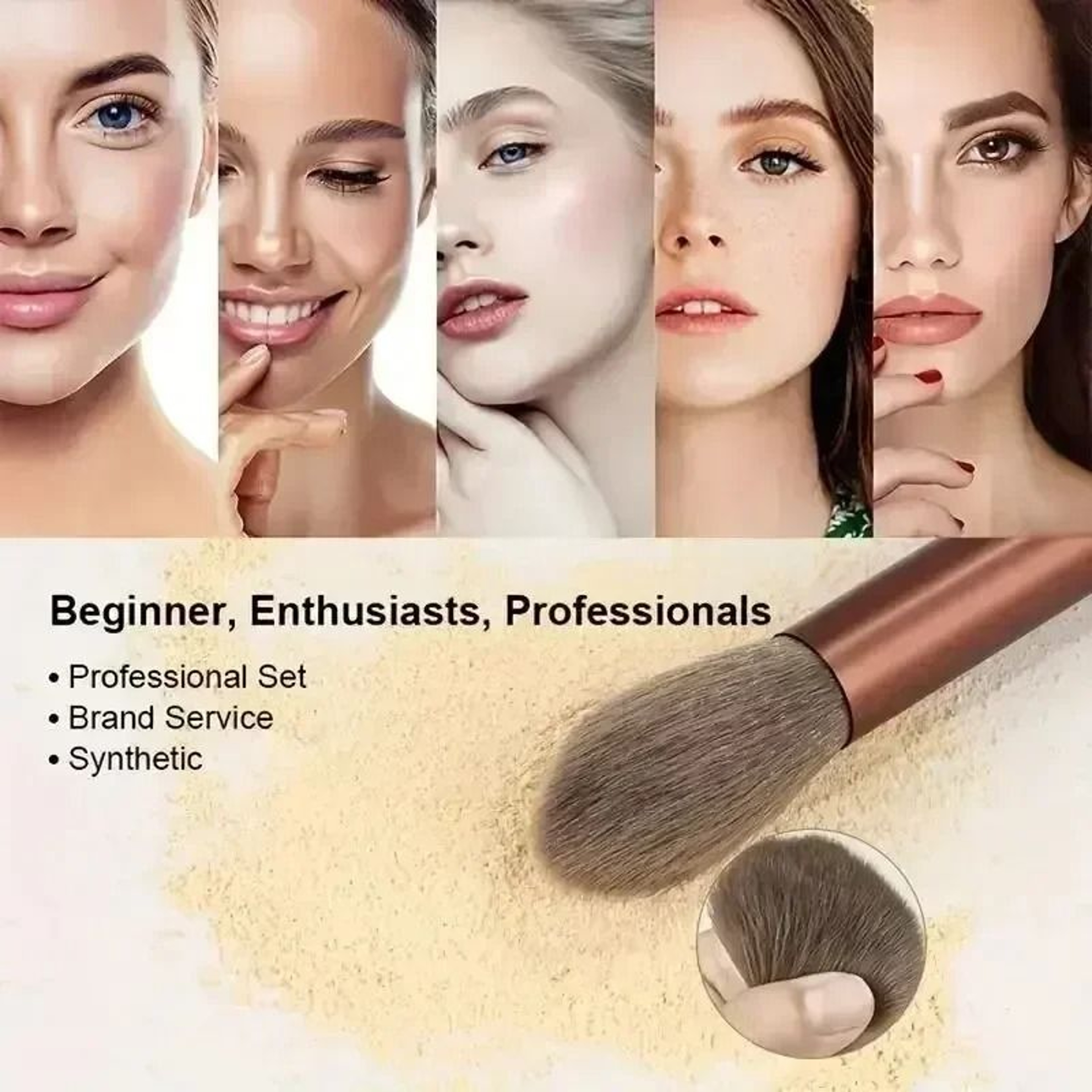 Soft Fluffy Professional Makeup Brush Set For Foundation And Eyeshadow 3