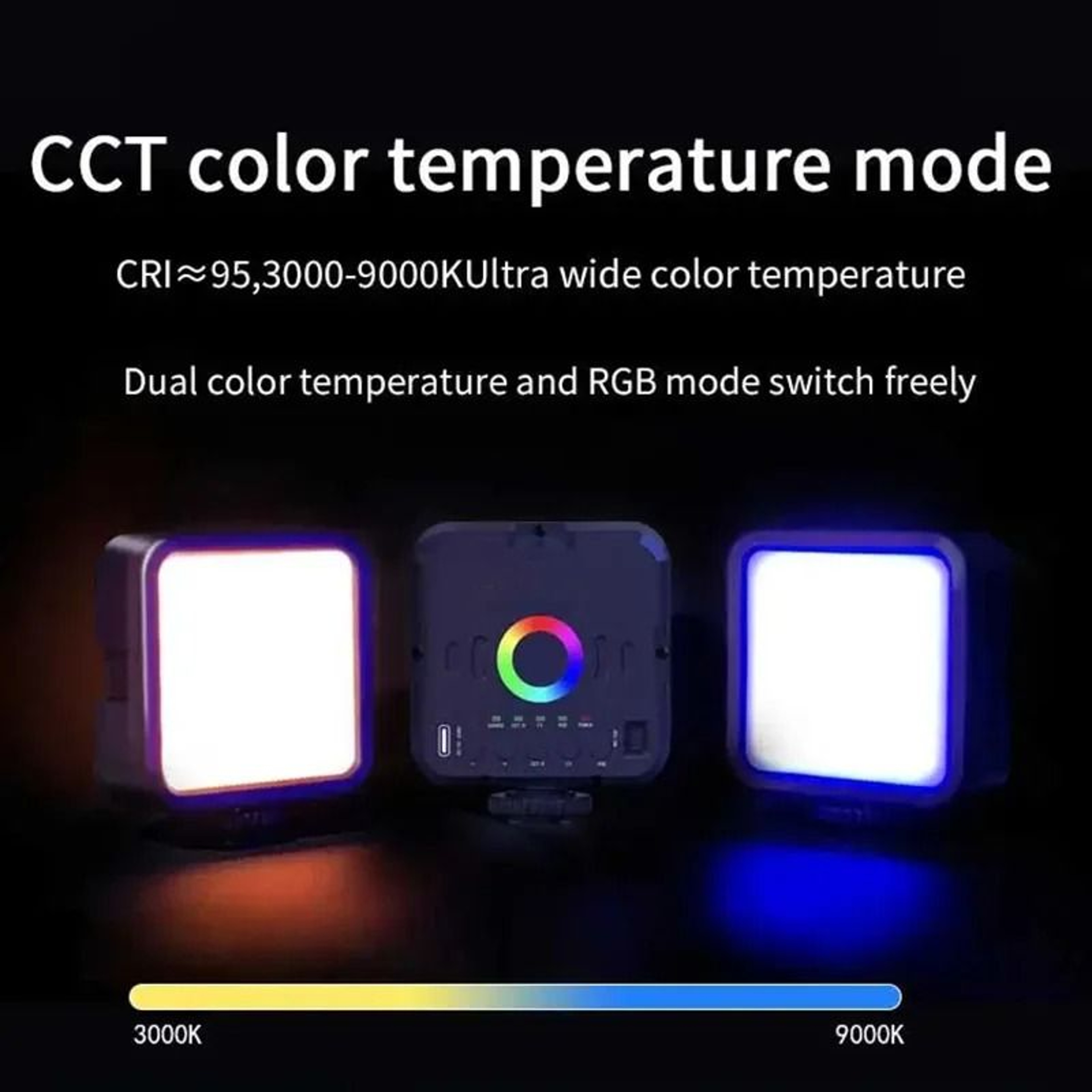 Mini RGB Adjustable LED Fill Light Portable Selfie And Photography Light 2