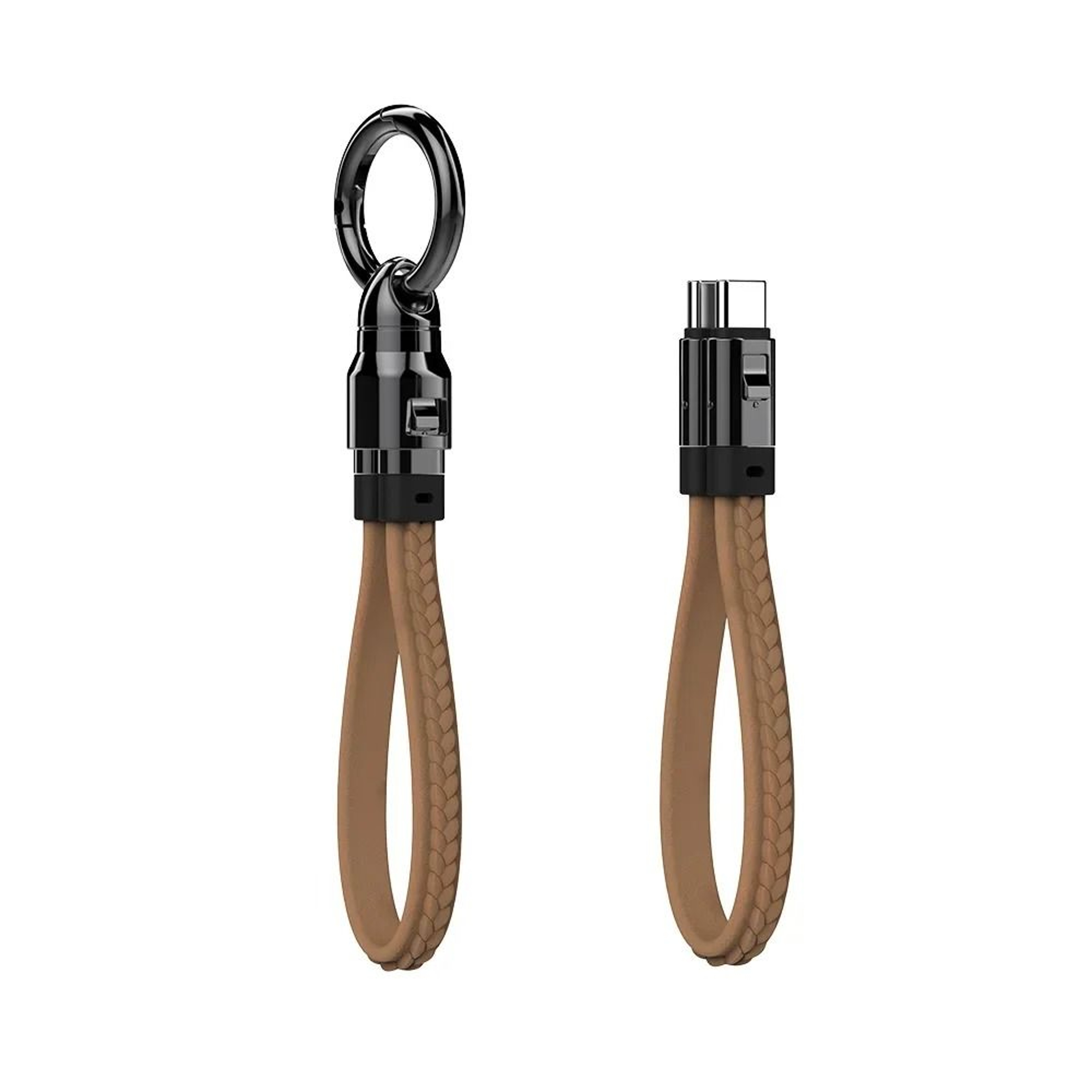 Portable Keychain USB C Fast Charging Cable 240W 5A Short Type C Cord 7