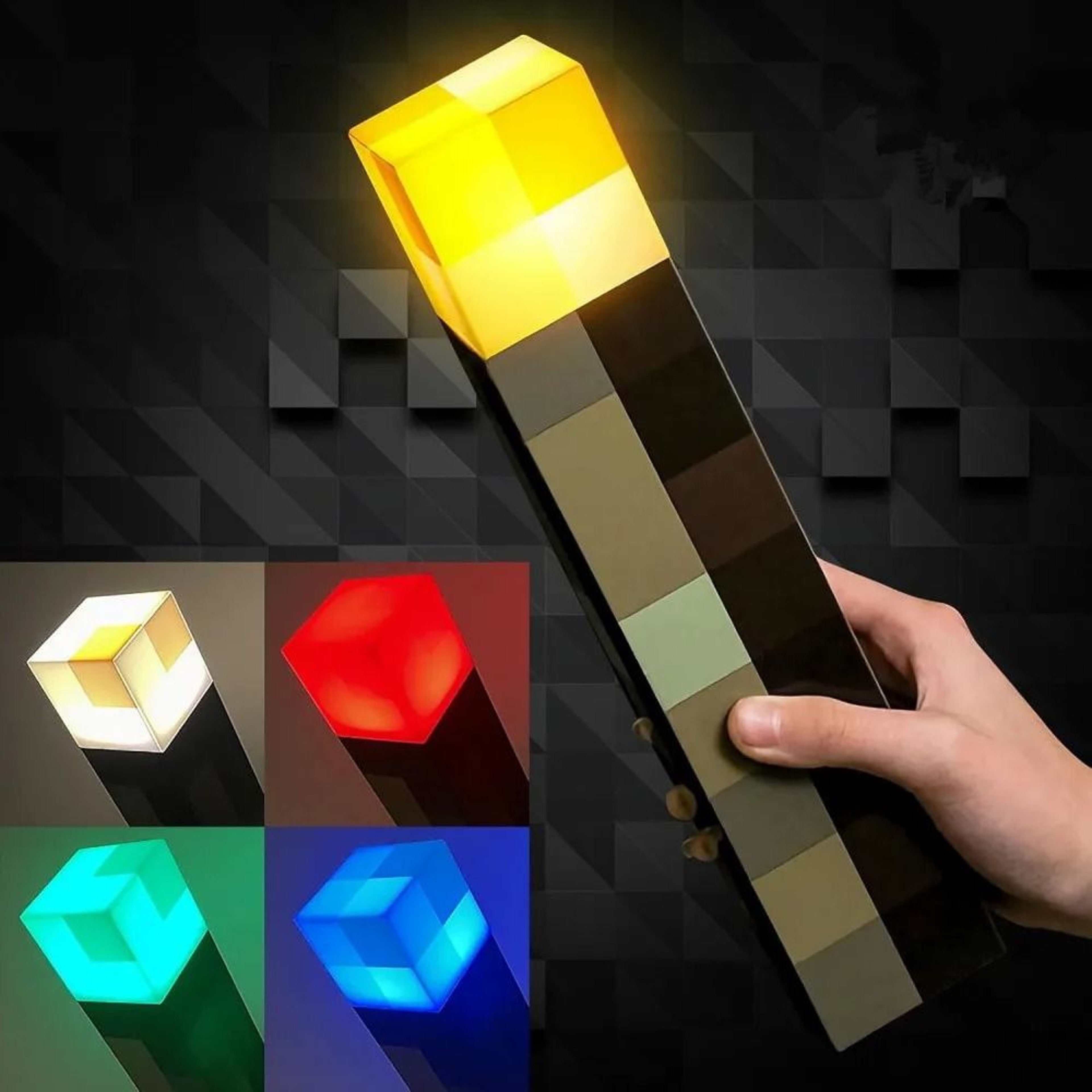 Game Torch LED Night Light With Wall Mount And USB Charging 0