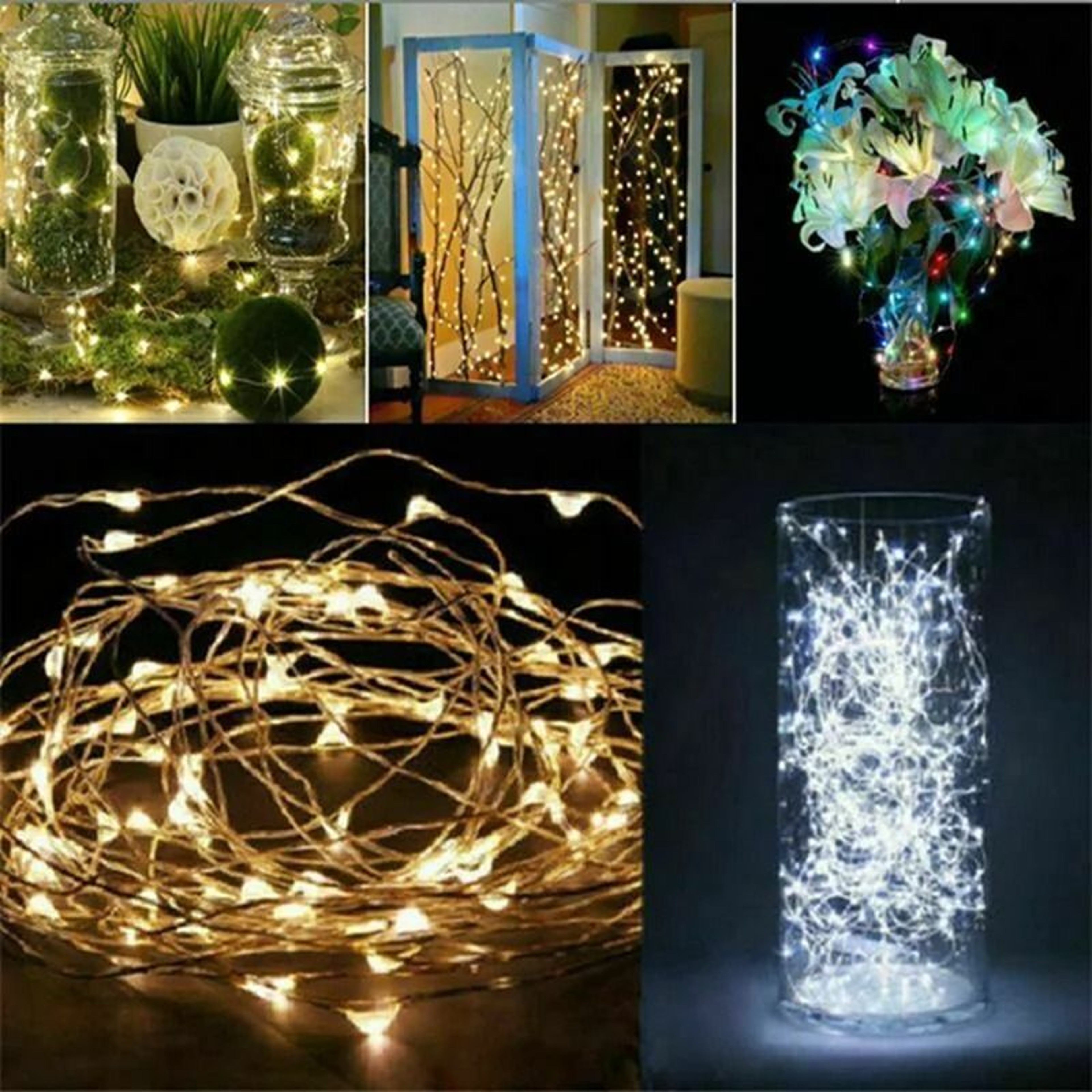 Fairy Light String LED Copper Wire Battery Powered Decorative Light 2