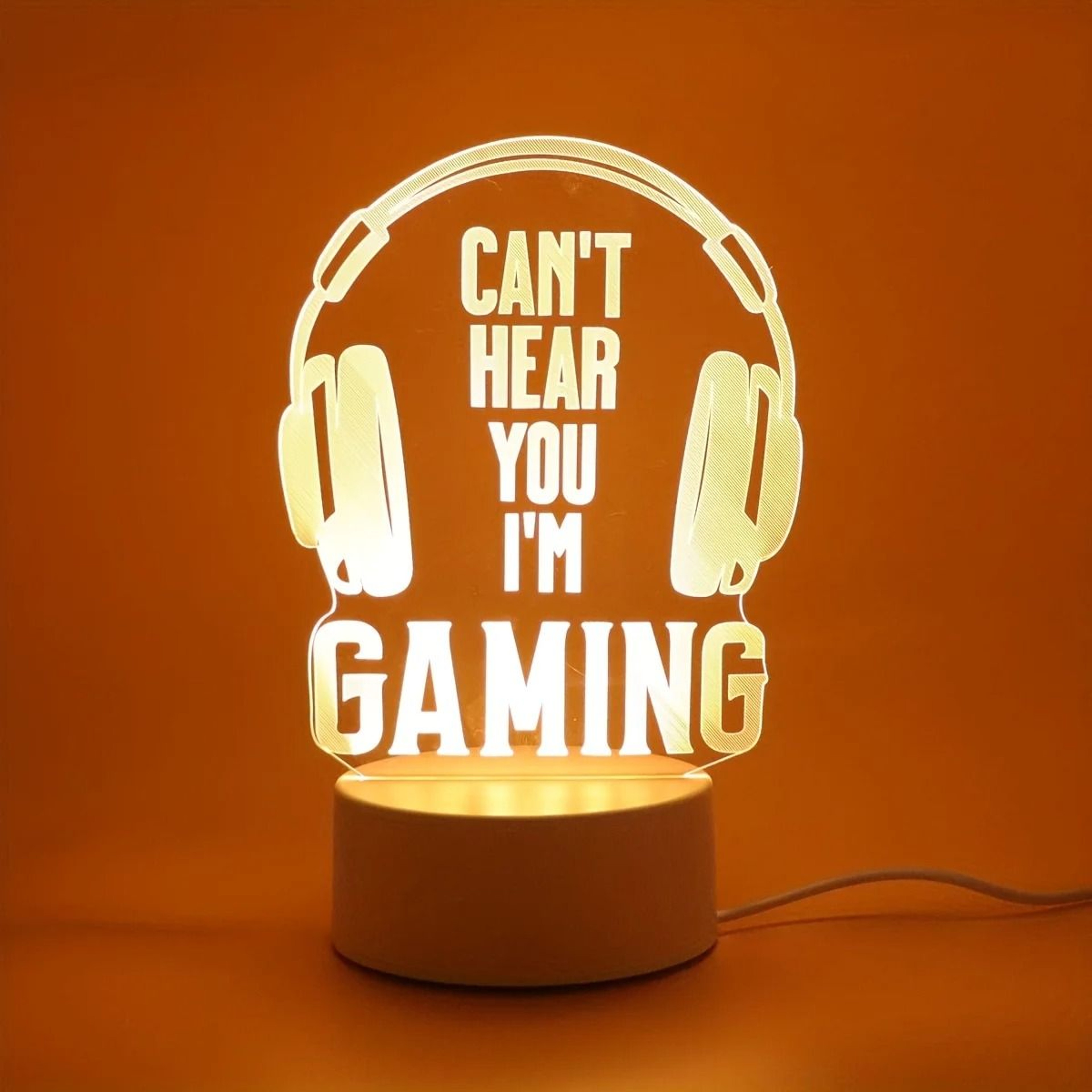 Headphone 3D Creative Night Light Decorative LED Table Lamp 4