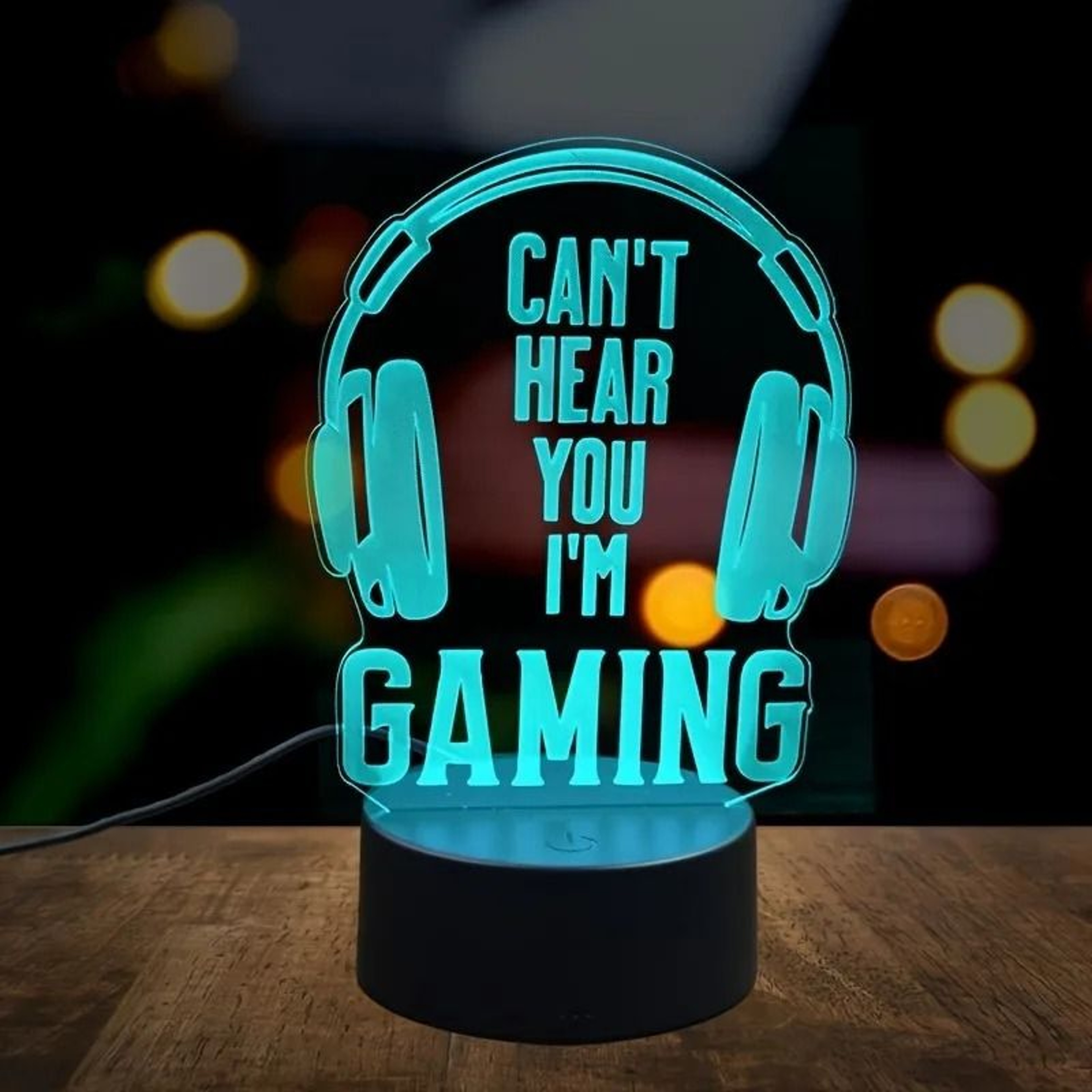 Headphone 3D Creative Night Light Decorative LED Table Lamp 6