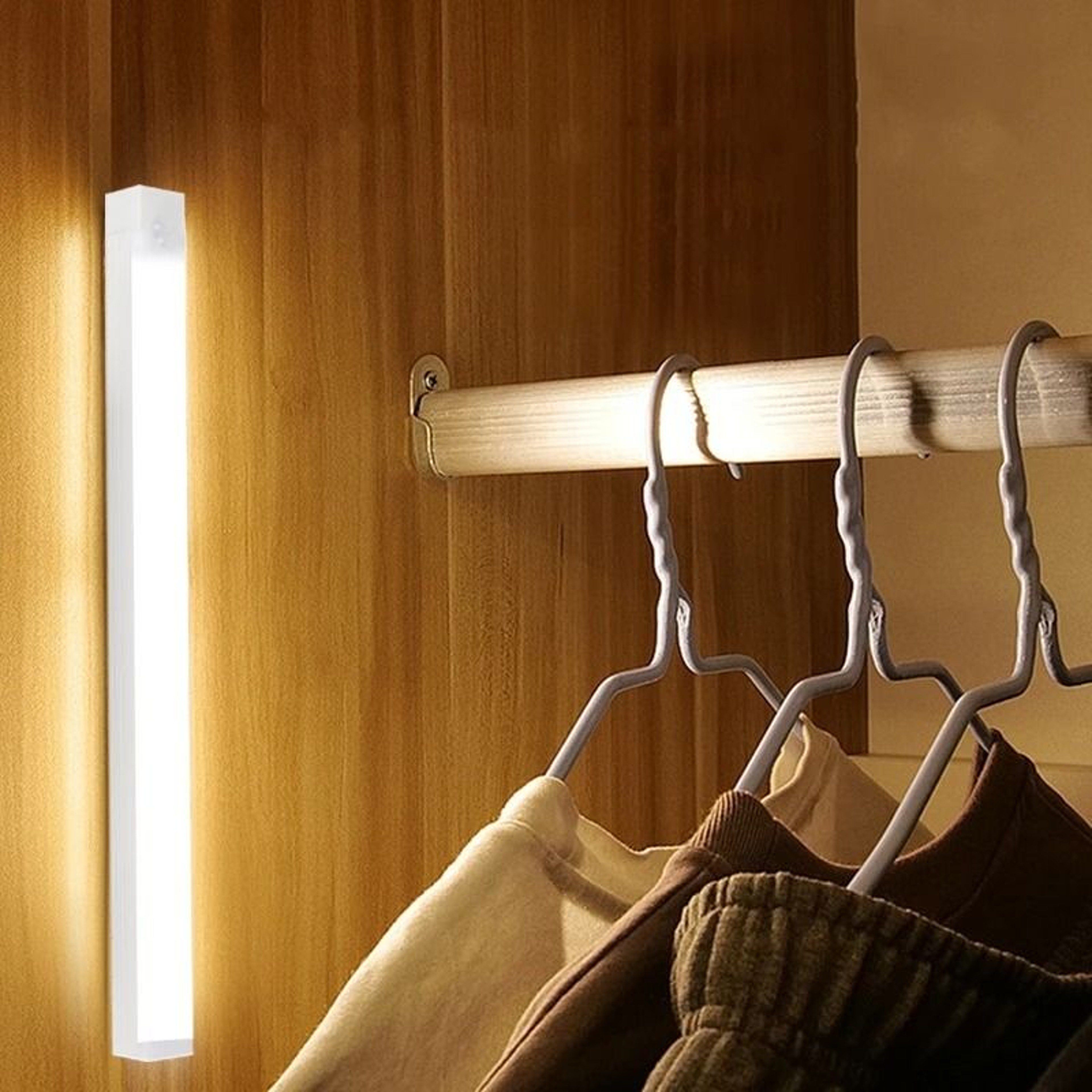 Rechargeable Motion Sensor LED Bar Light Portable Magnetic Cabinet Lamp 5