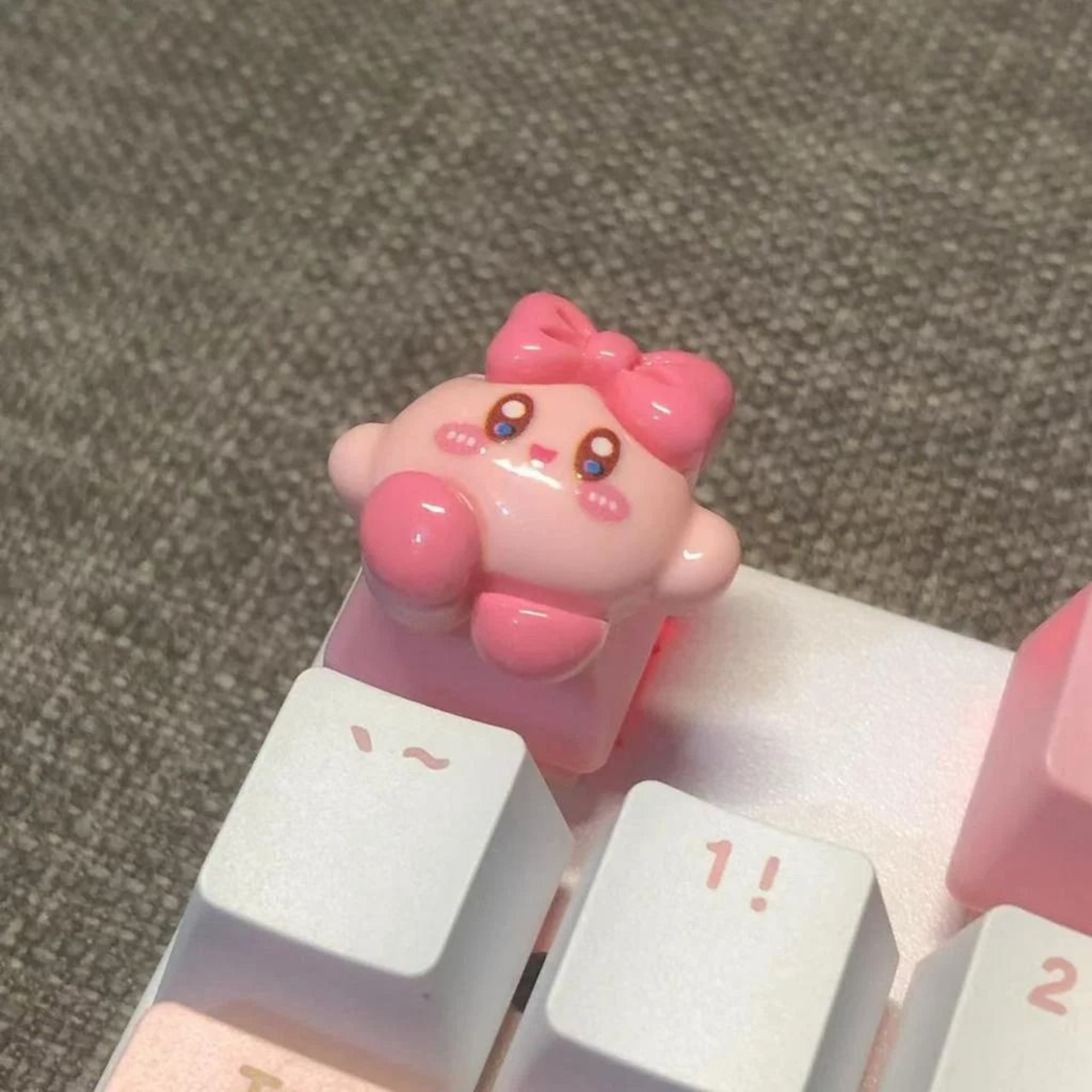 Handmade Pink Cartoon Keycap Custom PBT Mechanical Keyboard Keycap 7