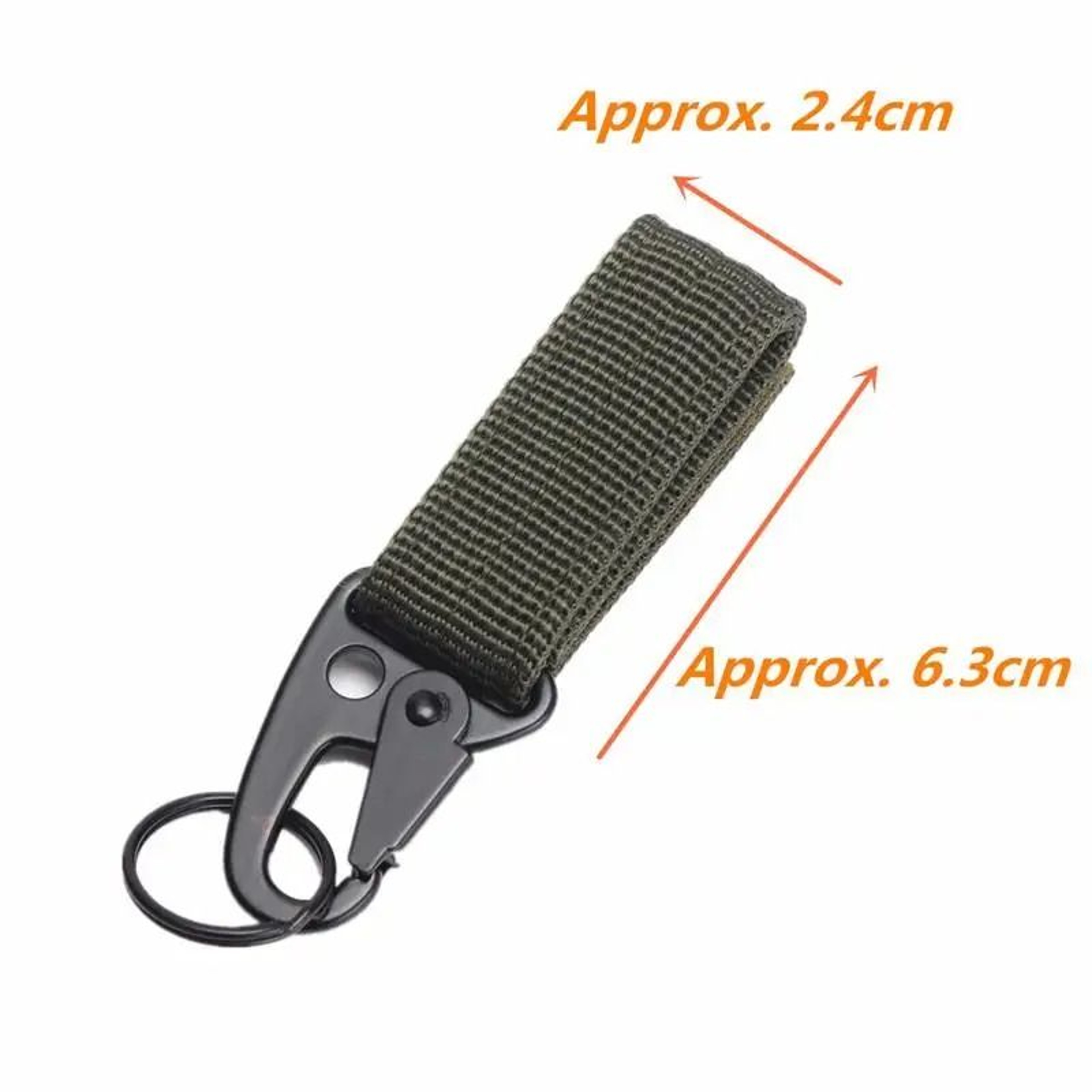Nylon Carabiner Key Hook With MOLLE Webbing Buckle For Outdoor Gear 5