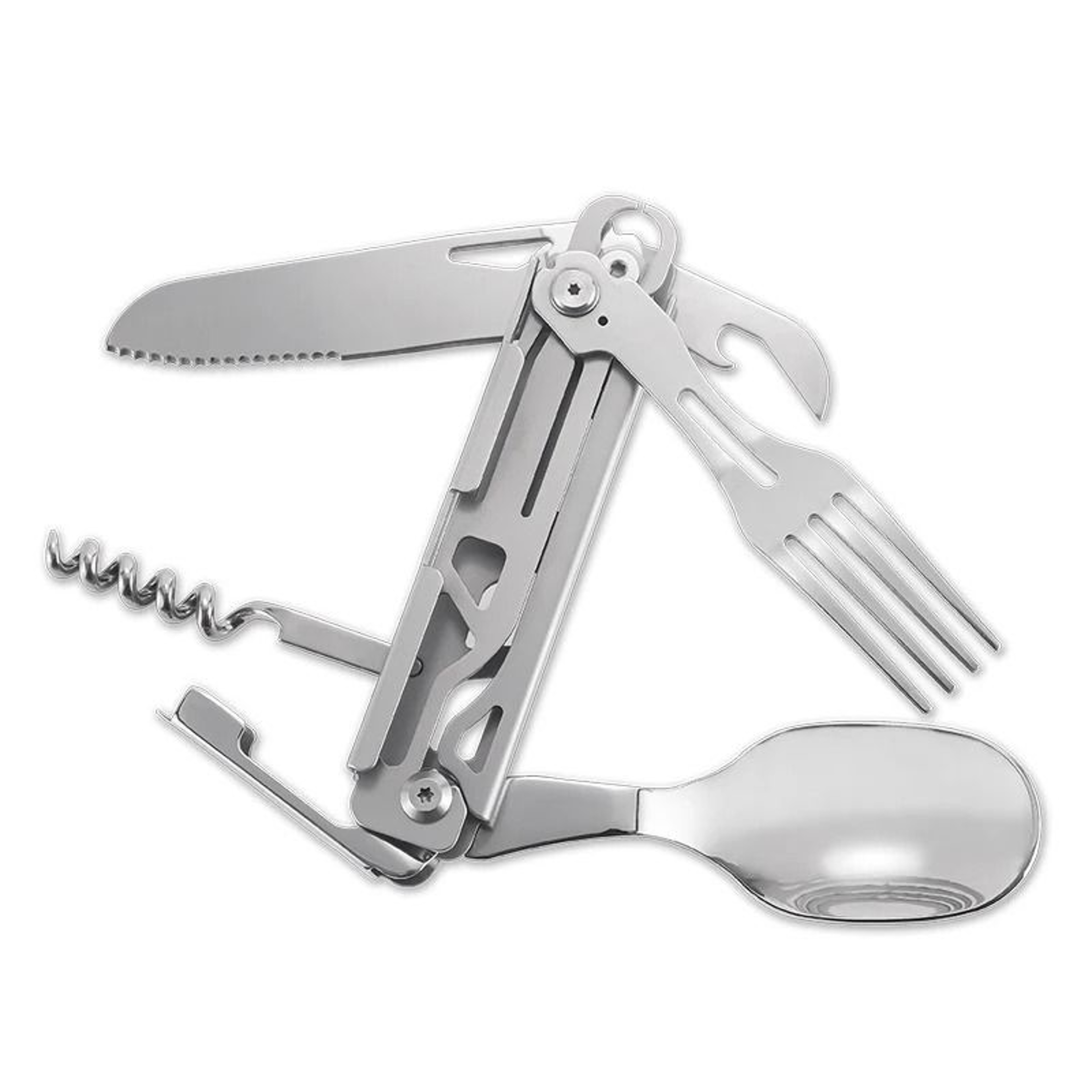 Multifunctional Stainless Steel Survival Tool Card With Knife Saw And Rope Cutter 0