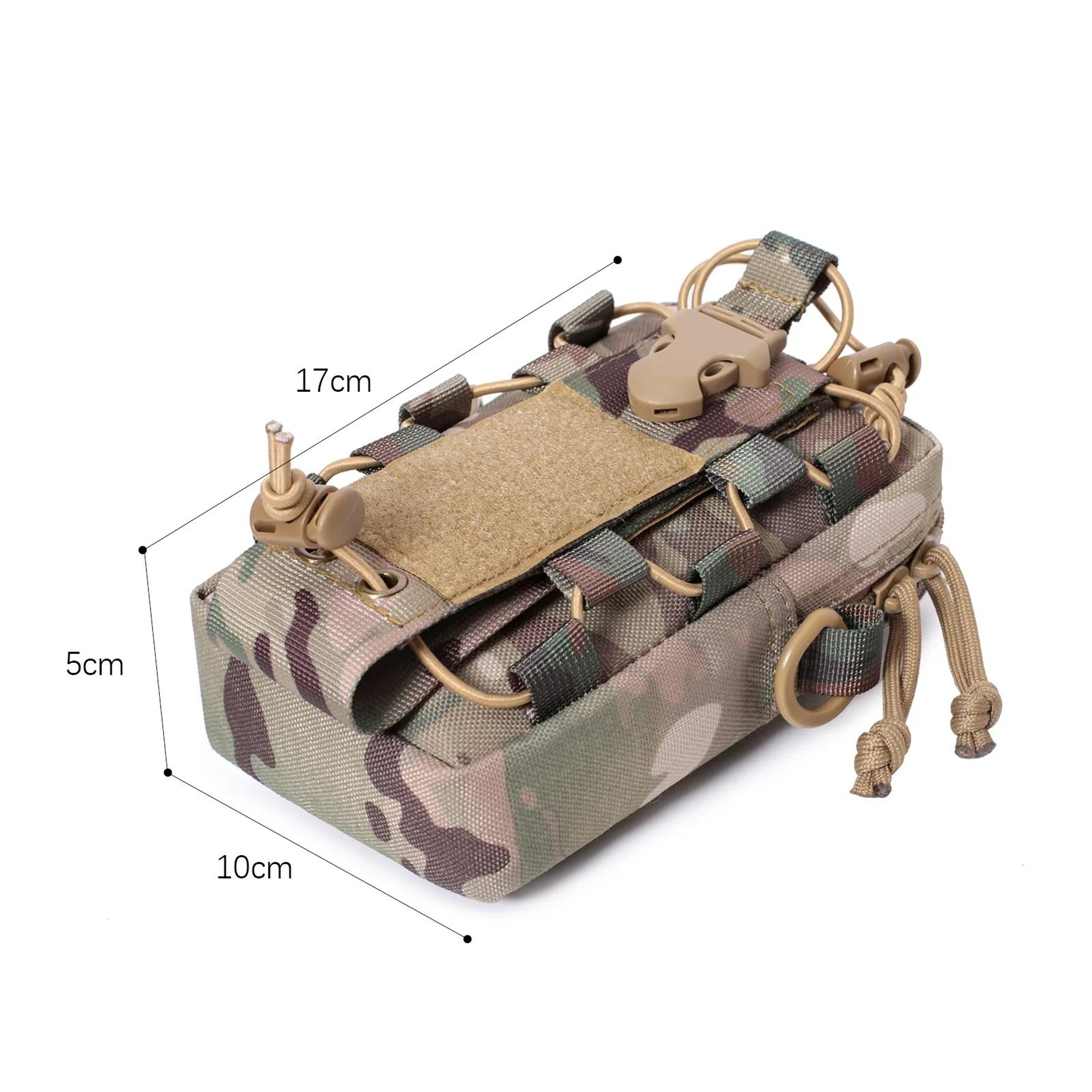 Molle EDC Pouch Water Bottle Carrier Outdoor Phone Holder Waist Pack Bag 1