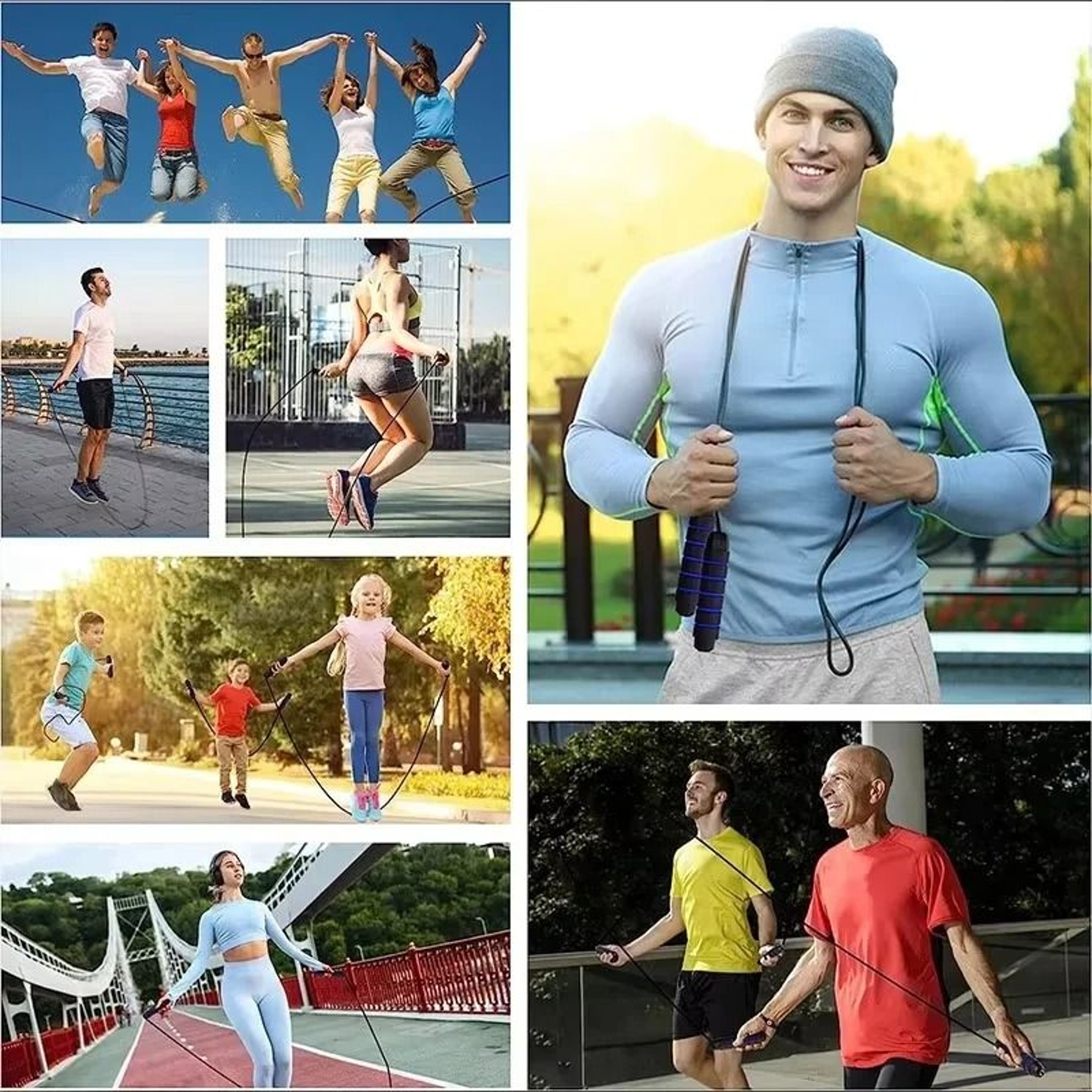 Exercise Jump Rope With Steel Wire Core And Comfortable Handles 5