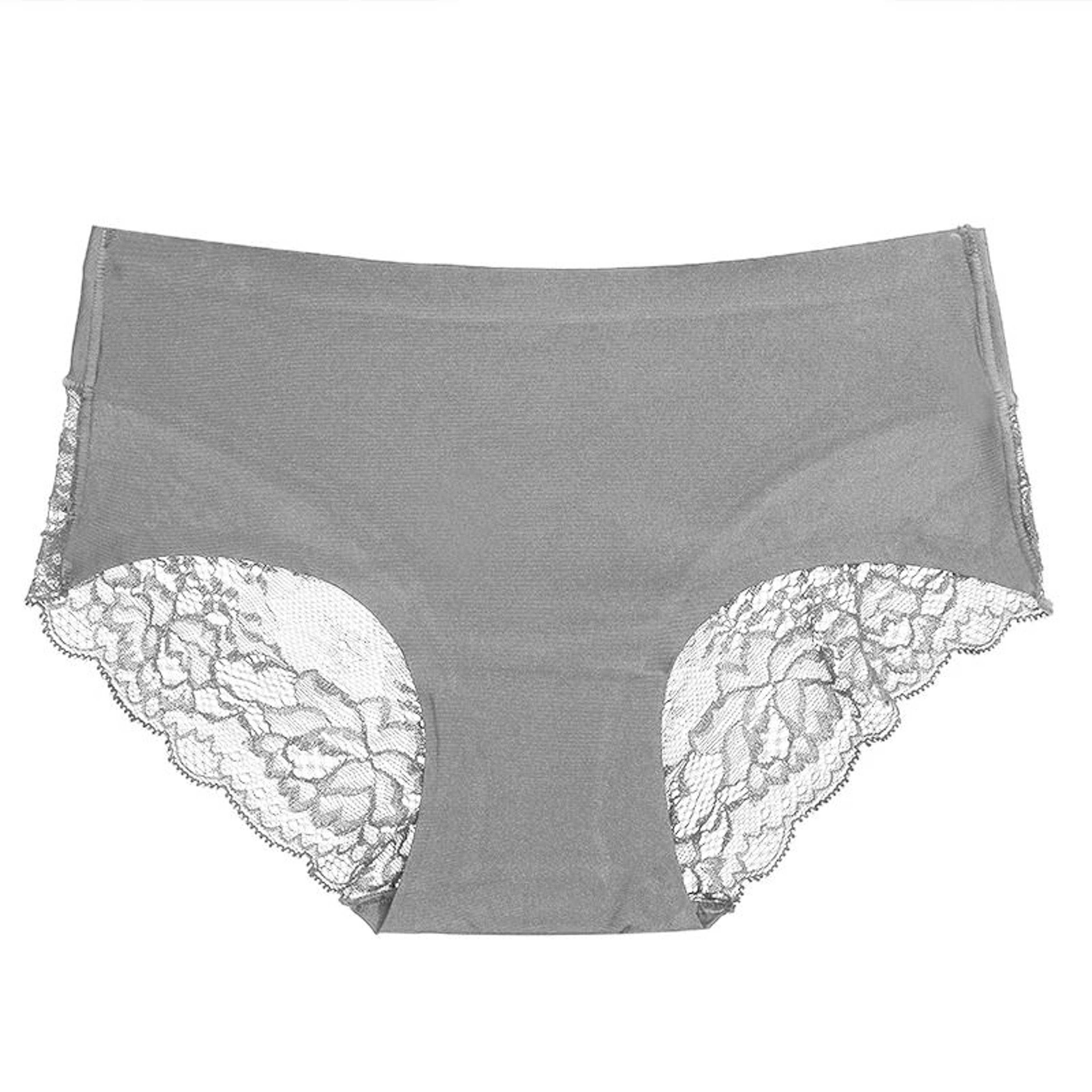 Womens Panties Lace Underwear Satin Briefs Three Piece Set Soft Cozy Underpants 2