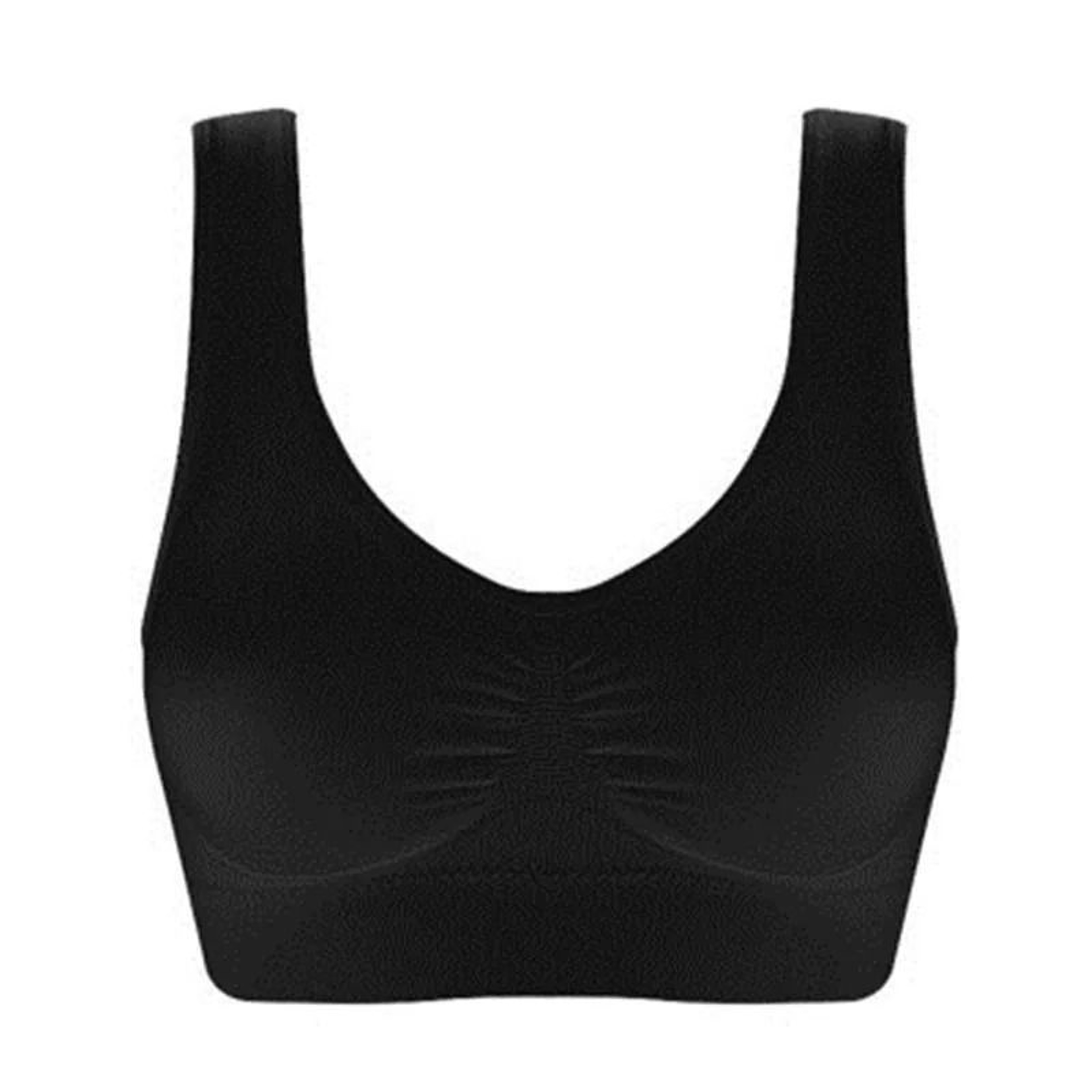 Womens Push Up Bra Backless Wireless Seamless Brassiere Plus Size 10