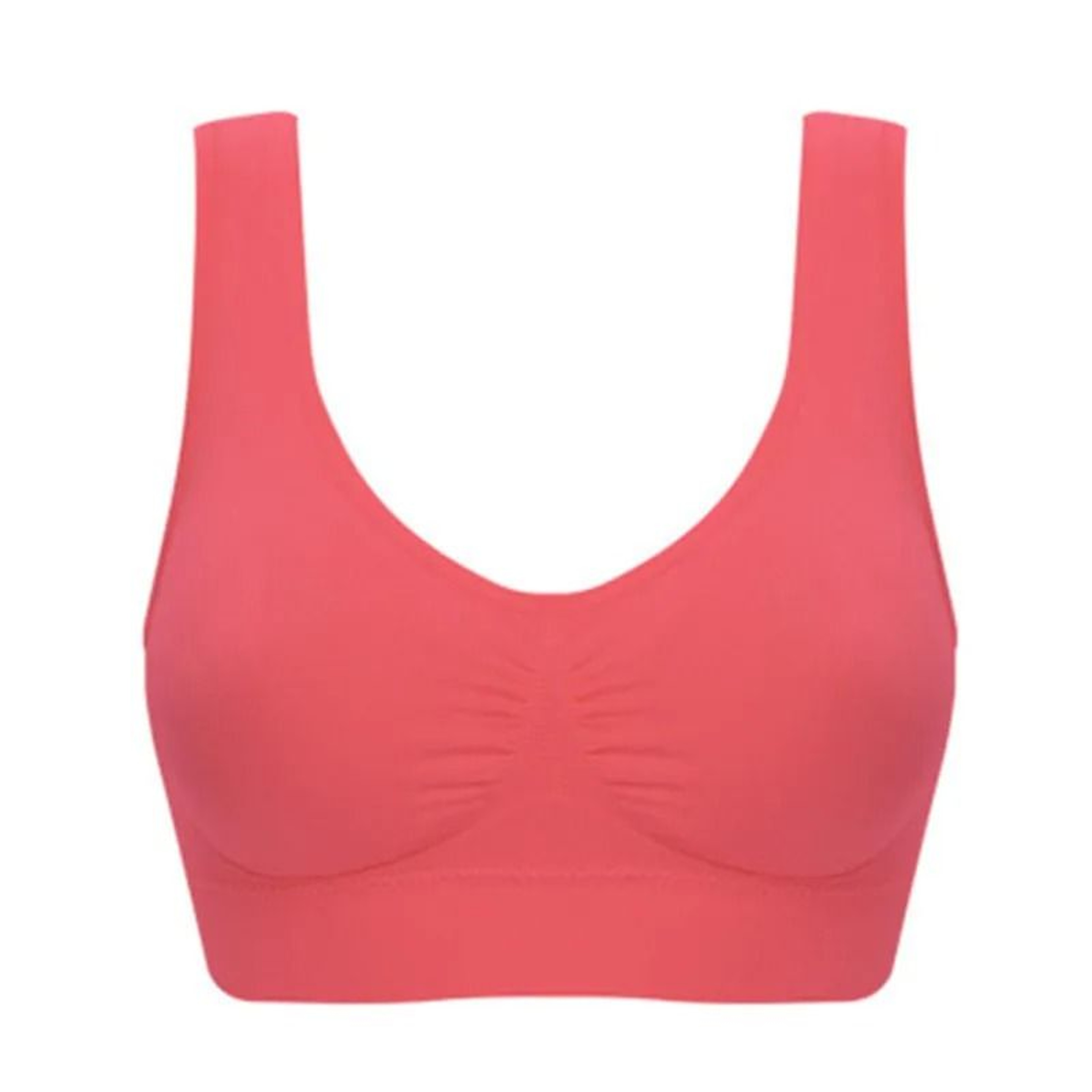 Womens Push Up Bra Backless Wireless Seamless Brassiere Plus Size 12