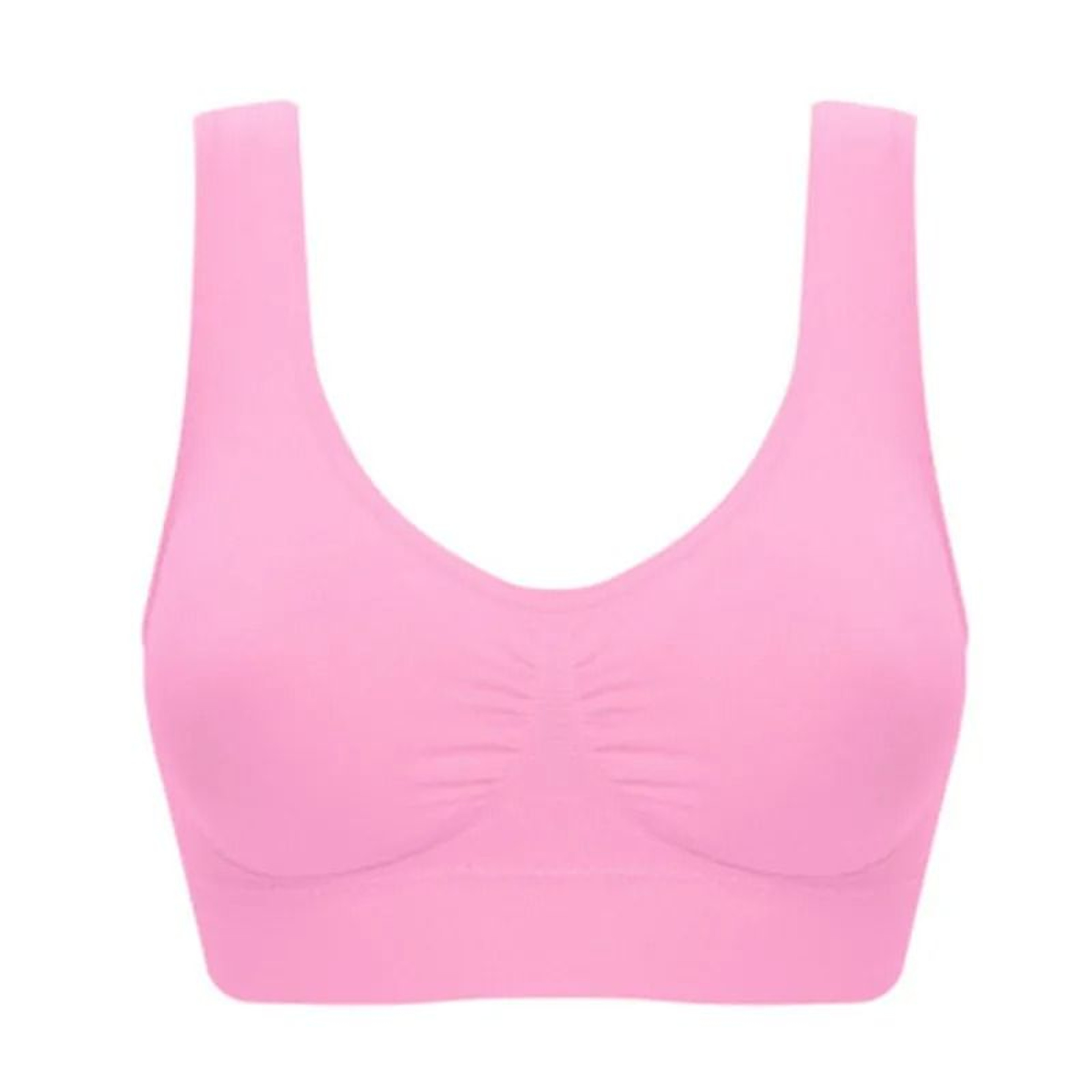 Womens Push Up Bra Backless Wireless Seamless Brassiere Plus Size 7