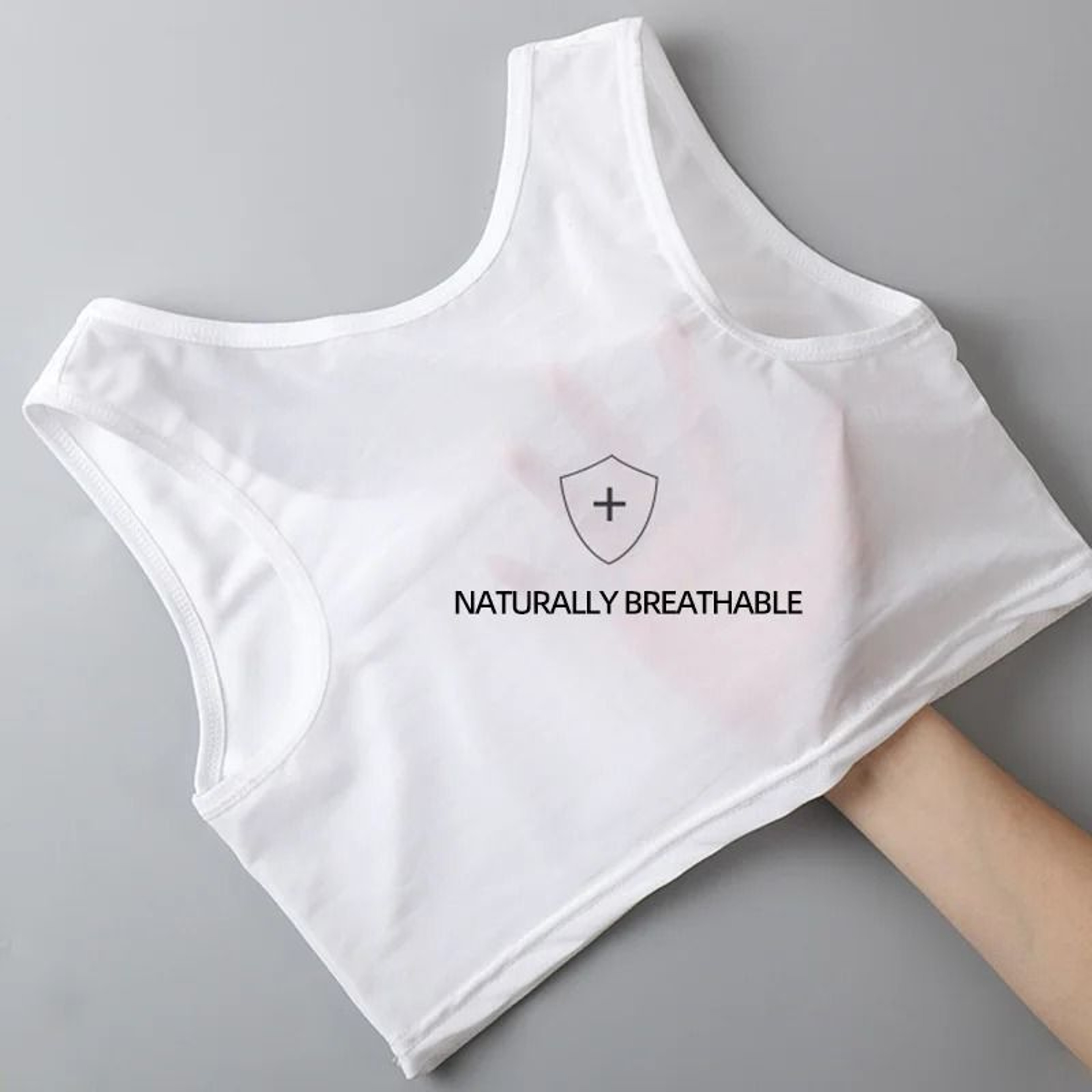 Womens Breathable Chest Binder Wireless Vest Chest Wrap Bandage Tomboy Style Bra 2