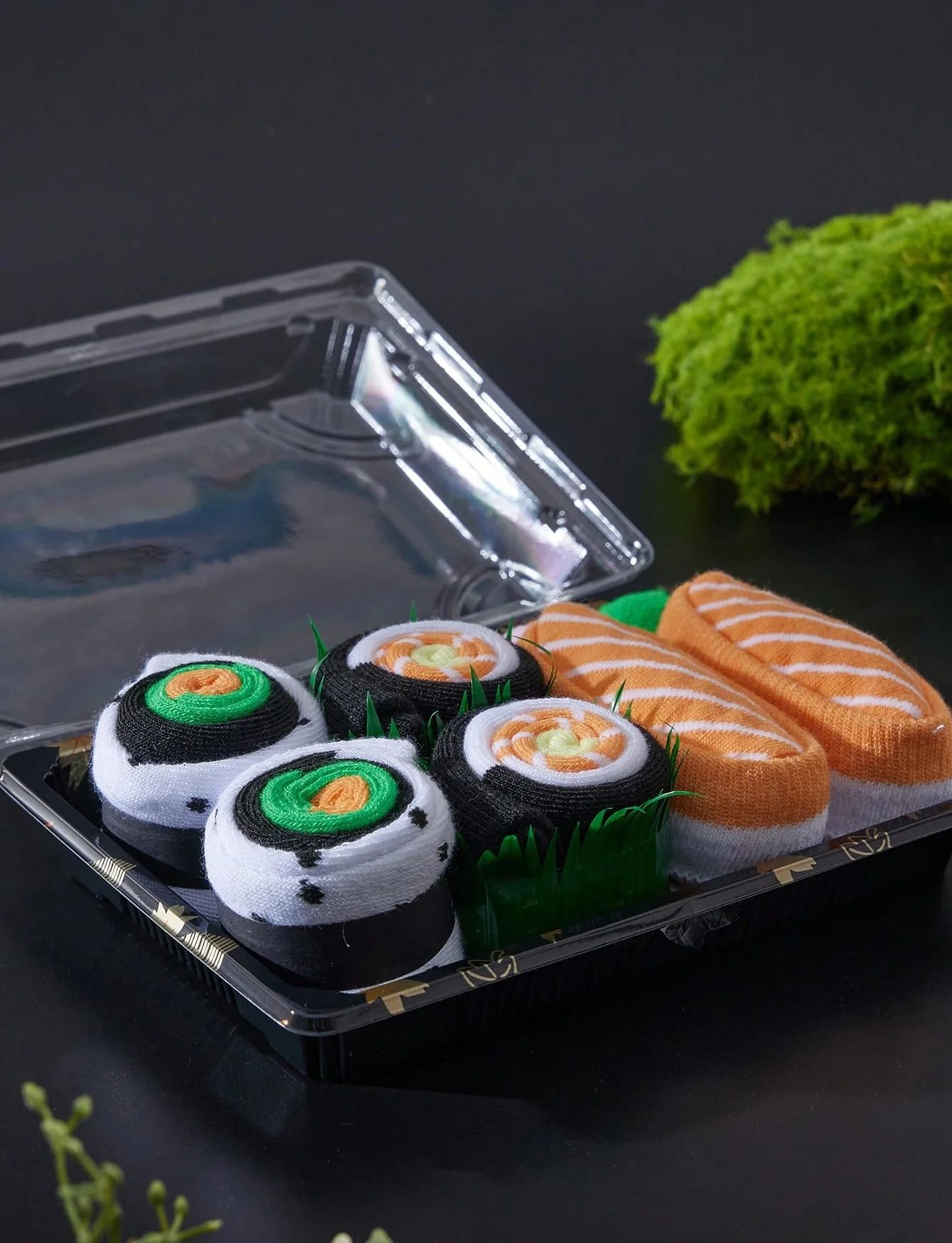 Mid Calf Sushi Gift Box Socks Colorful Fun Novelty Socks For Men And Women 1