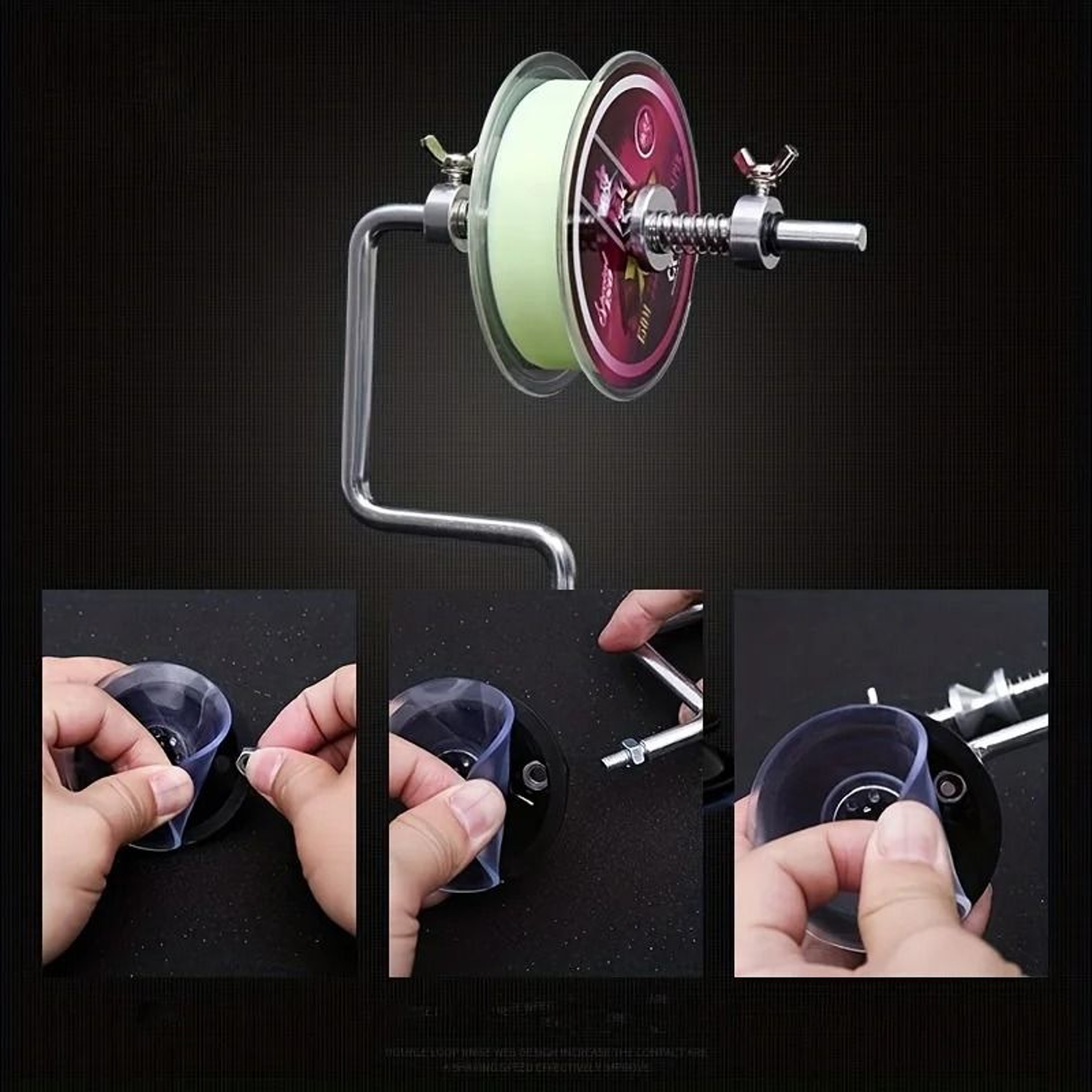 Aluminum Alloy Fishing Line Winder Reel Spooler Tool 5