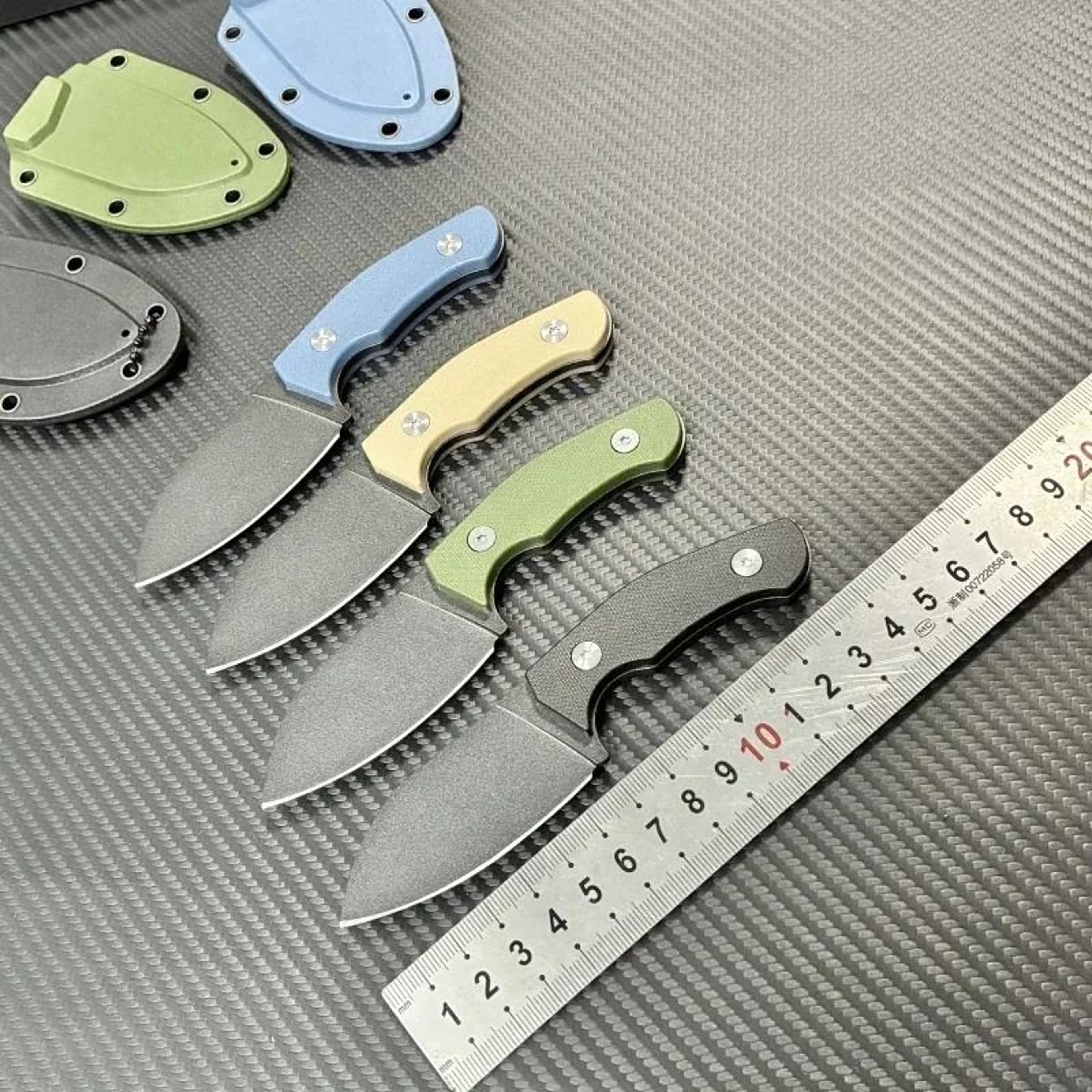 Black Obsidian Small Straight Knife EDC Outdoor Utility Tool 2