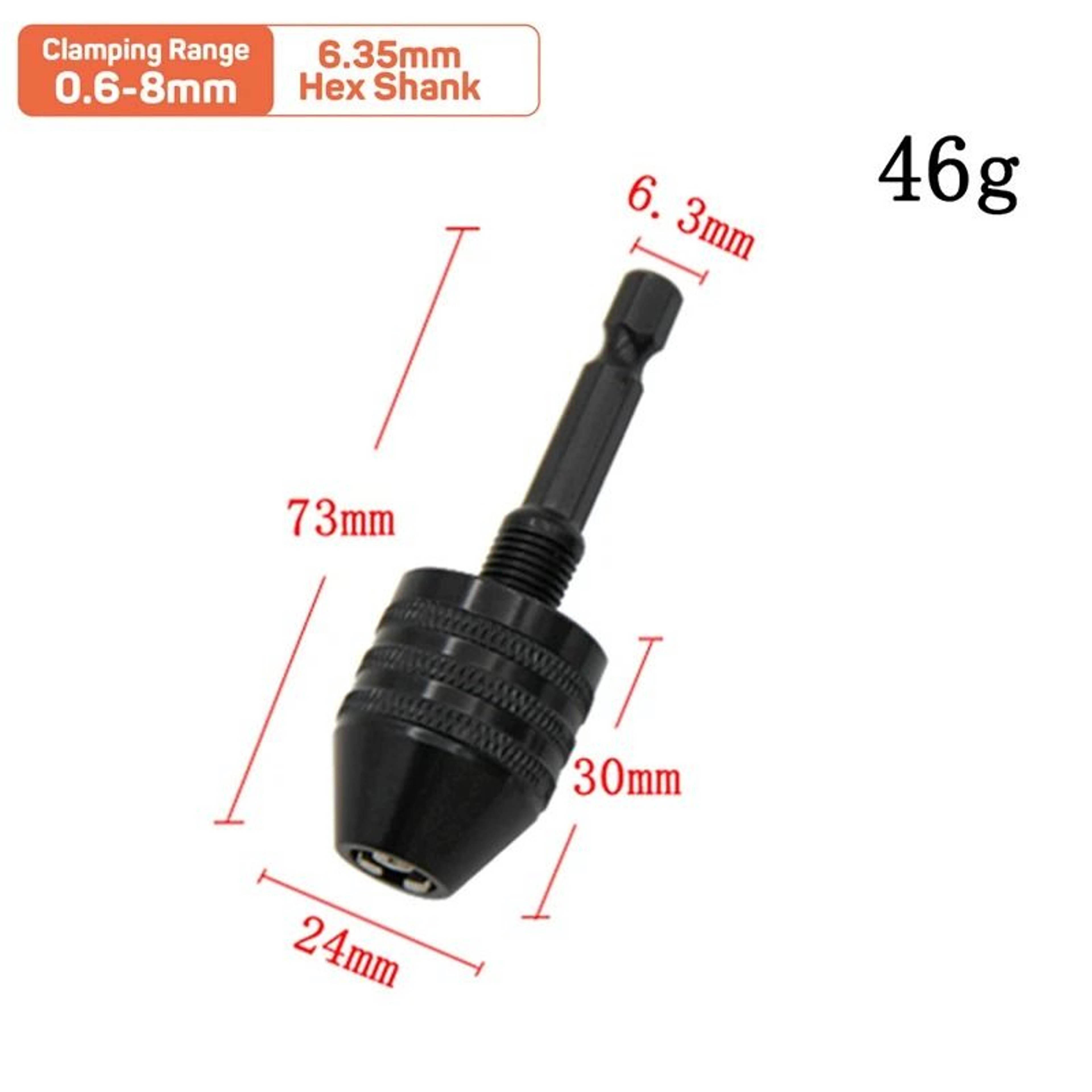 Quick Change Three Jaw Self Centering Drill Chuck Attachment 3