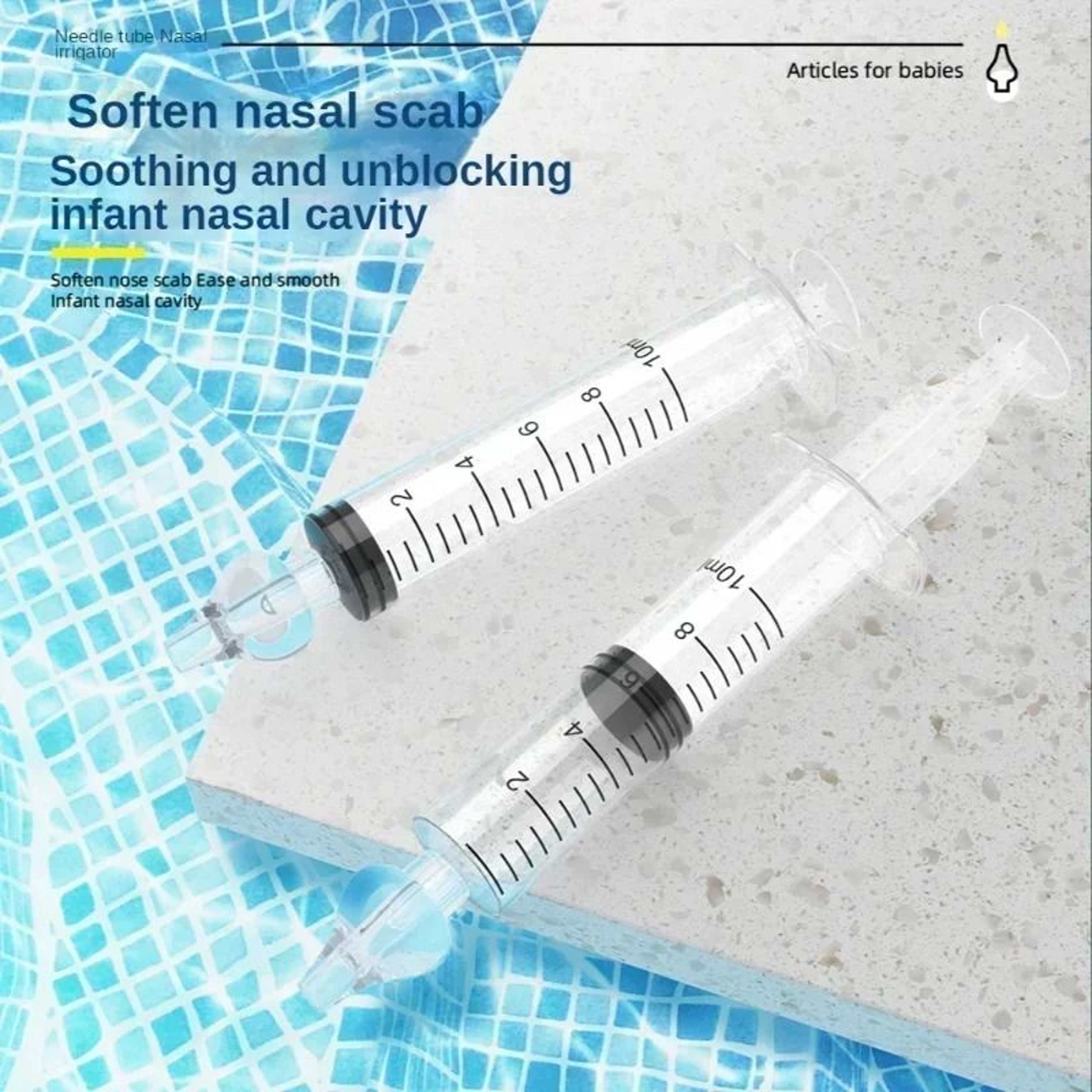 Silicone Baby Nasal Aspirator Syringe For Gentle Nose Cleaning 3