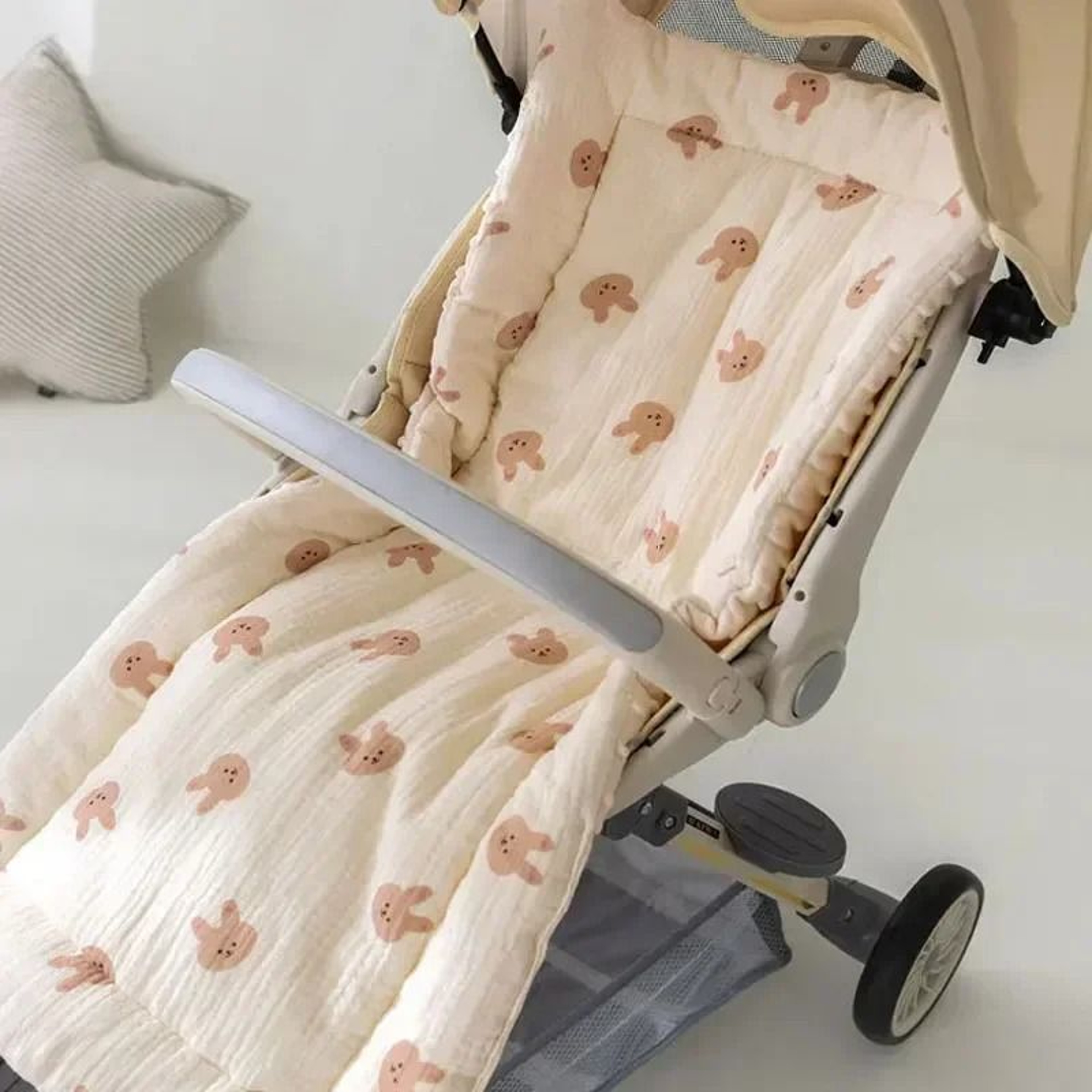 Soft Baby Stroller Cushion With Thick Padding And Cartoon Design 2